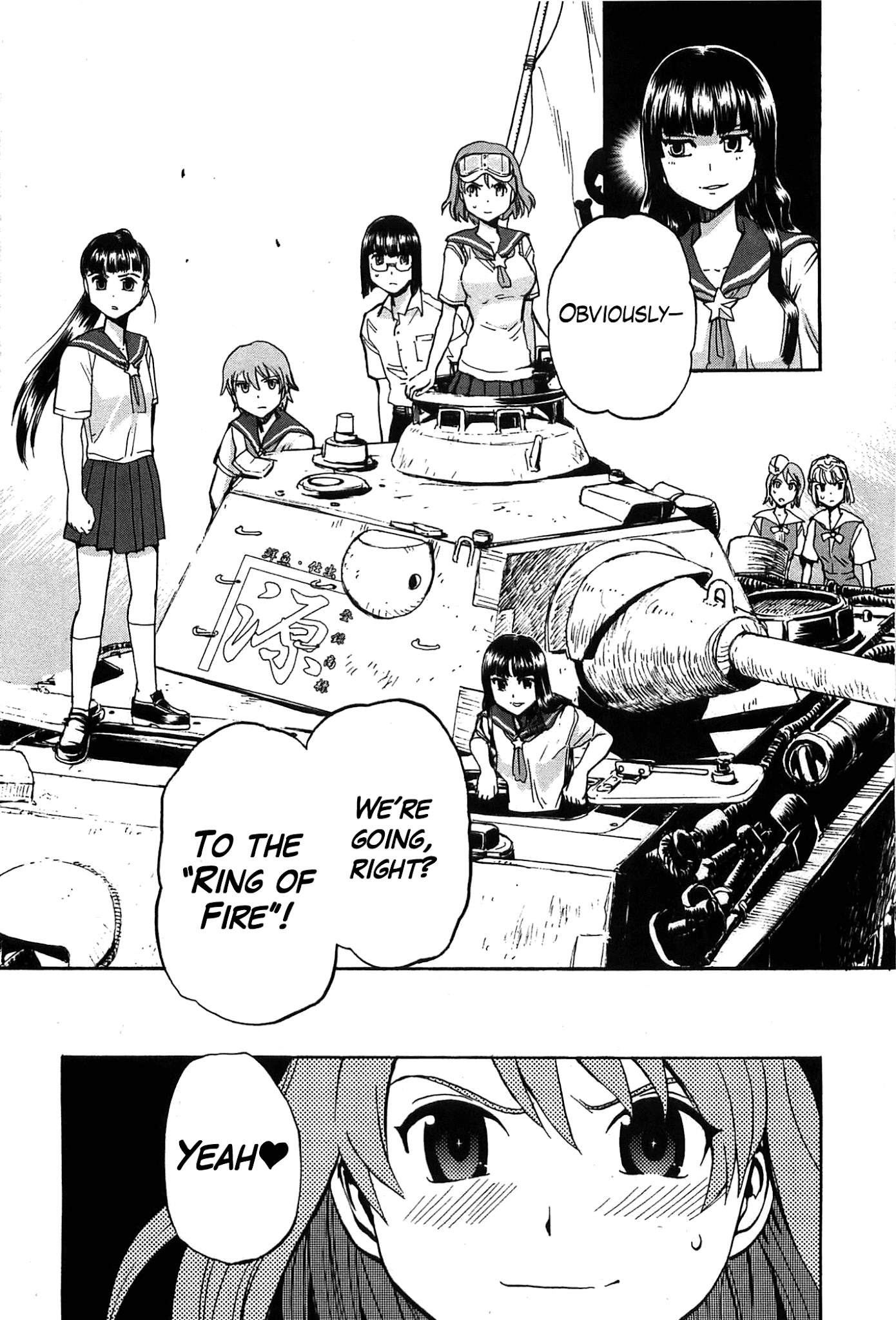 Sailor Fuku to Juusensha Chapter 21 page 43 - Chapter 21: Sortie! Nora Middle Schools Tank Fanclub
