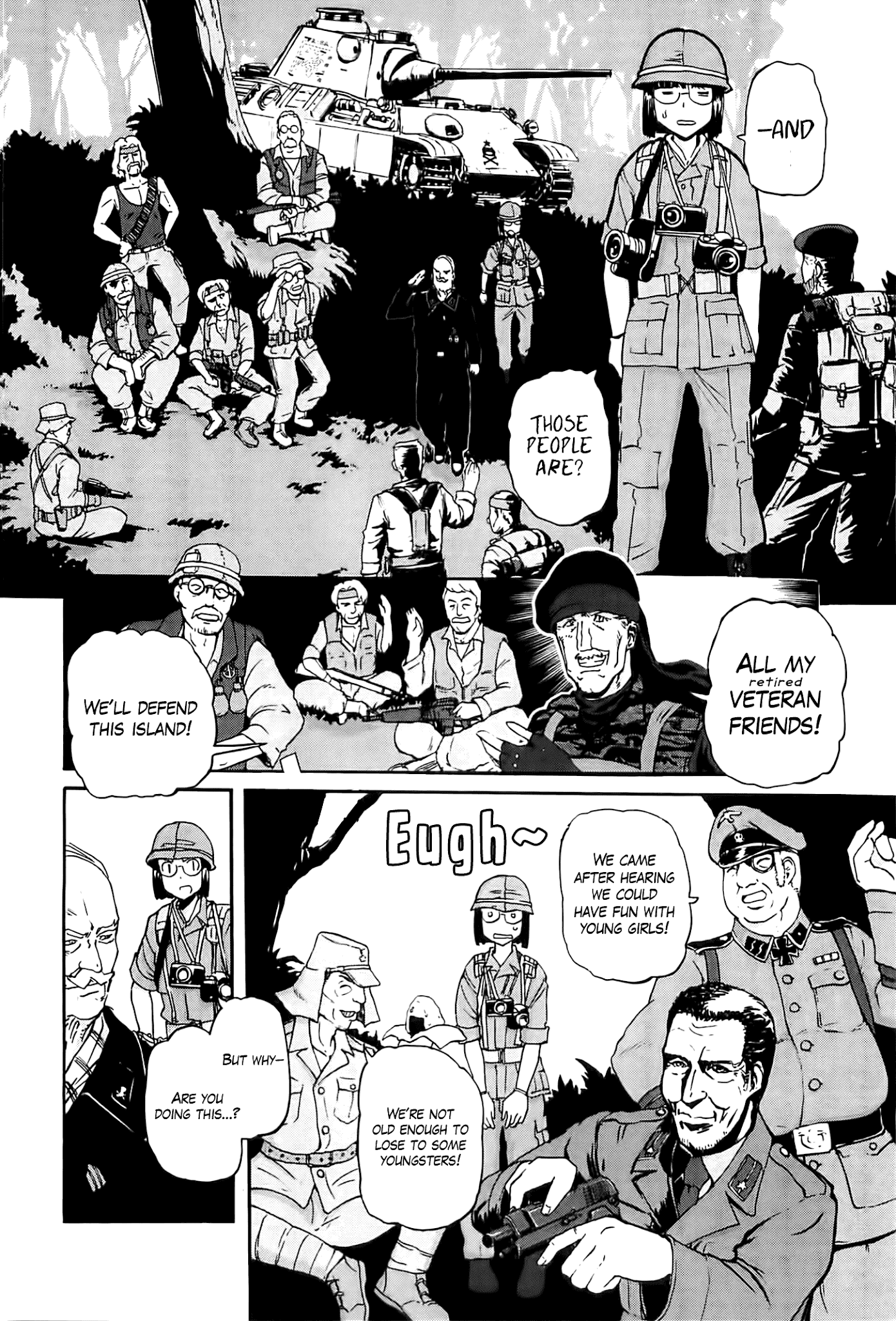 Sailor Fuku to Juusensha Chapter 23 page 13 - Chapter 23: Inherit! Grandfather's Gallant(?) Figure and a Friend fro...