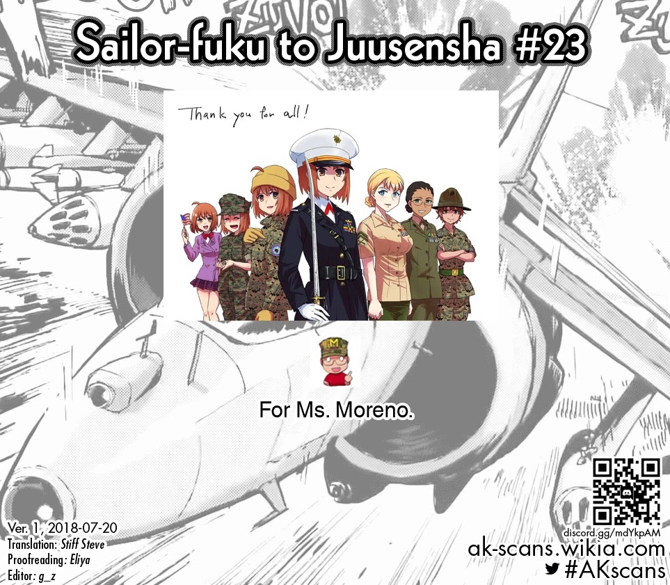 Sailor Fuku to Juusensha Chapter 23 page 27 - Chapter 23: Inherit! Grandfather's Gallant(?) Figure and a Friend fro...