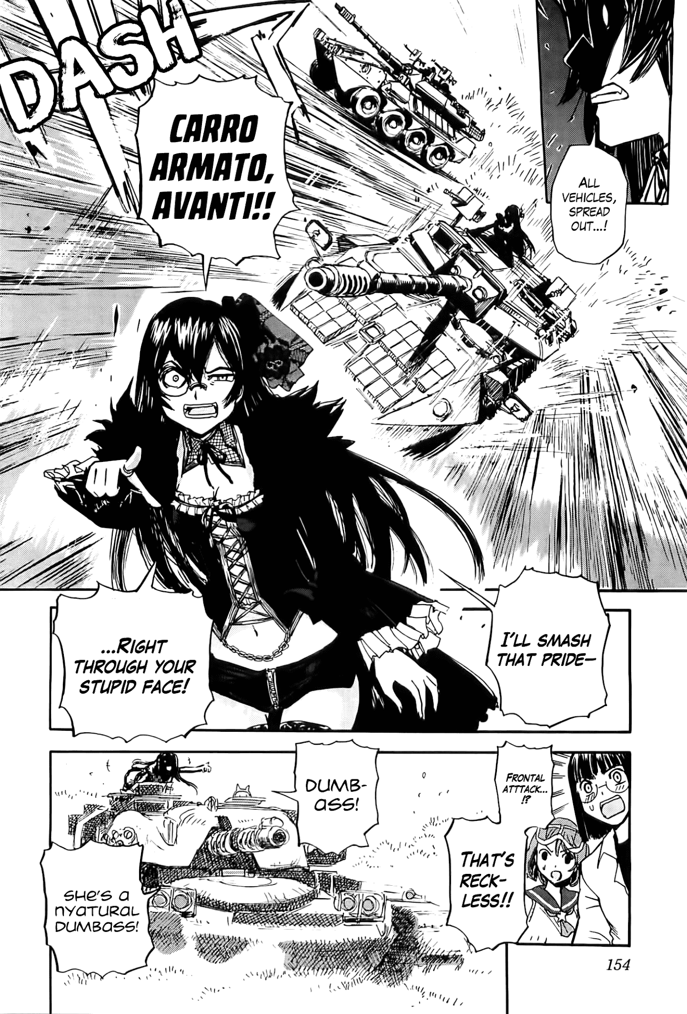 Sailor Fuku to Juusensha Chapter 25 page 14 - Chapter 25: See It Through! The Strongest Tank Brigade in Osaka