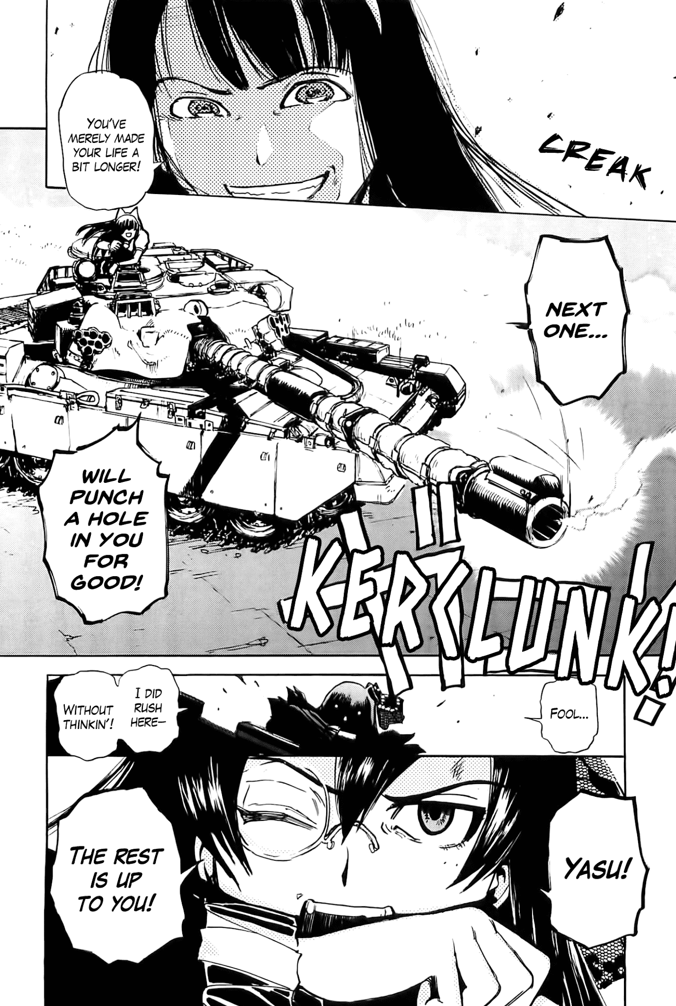Sailor Fuku to Juusensha Chapter 25 page 18 - Chapter 25: See It Through! The Strongest Tank Brigade in Osaka