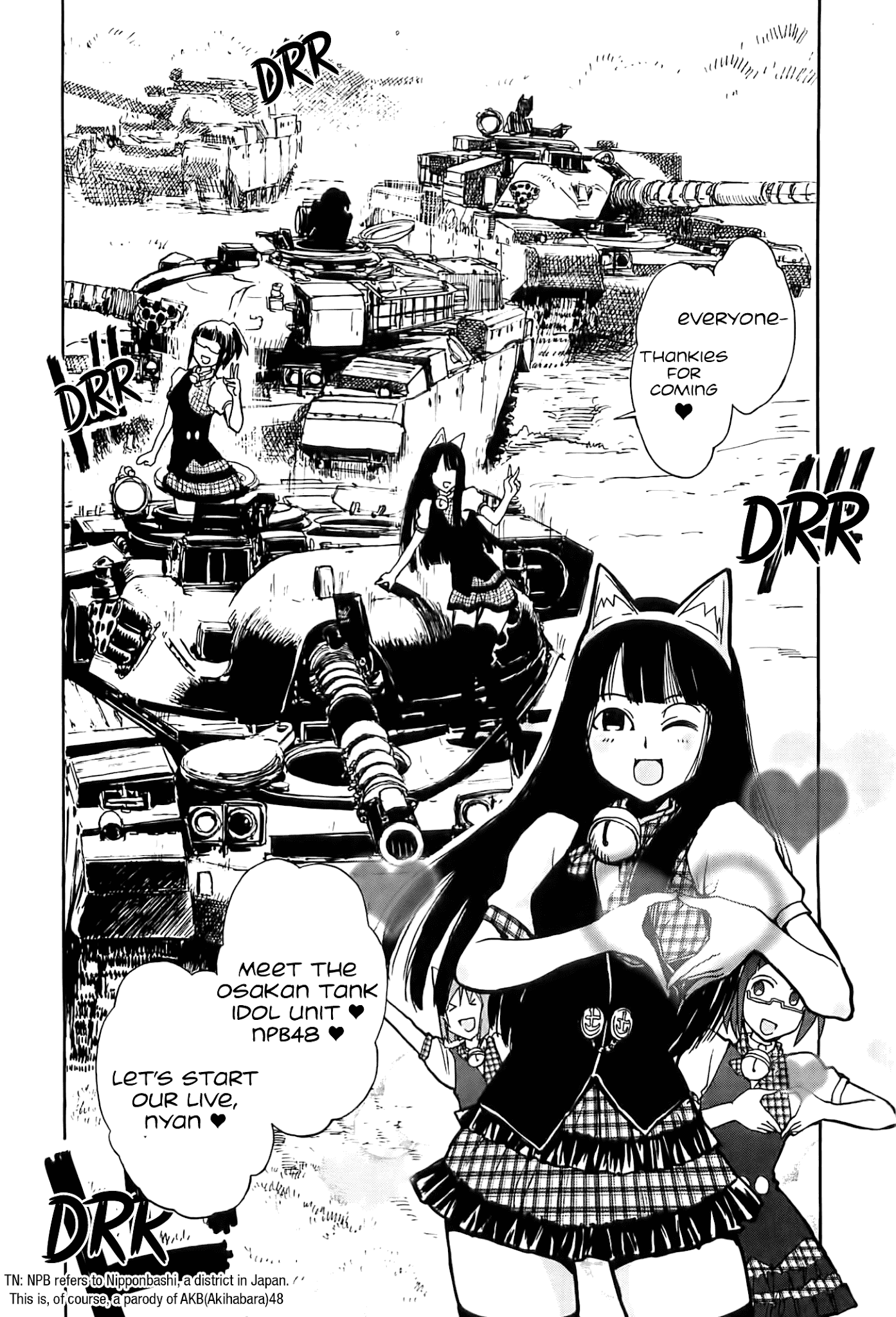 Sailor Fuku to Juusensha Chapter 25 page 4 - Chapter 25: See It Through! The Strongest Tank Brigade in Osaka