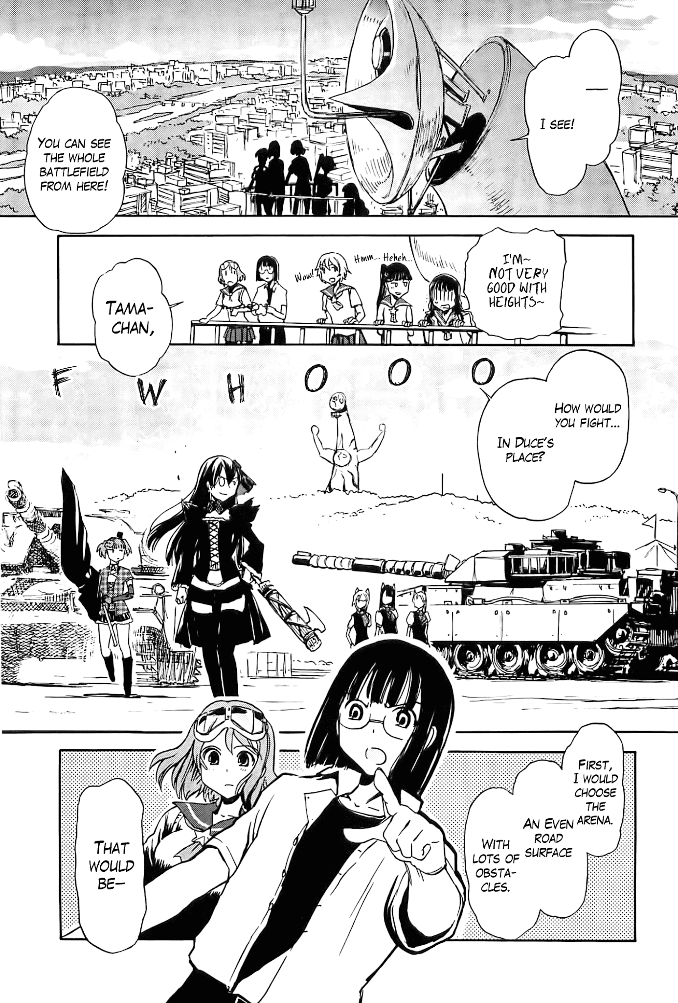 Sailor Fuku to Juusensha Chapter 25 page 8 - Chapter 25: See It Through! The Strongest Tank Brigade in Osaka