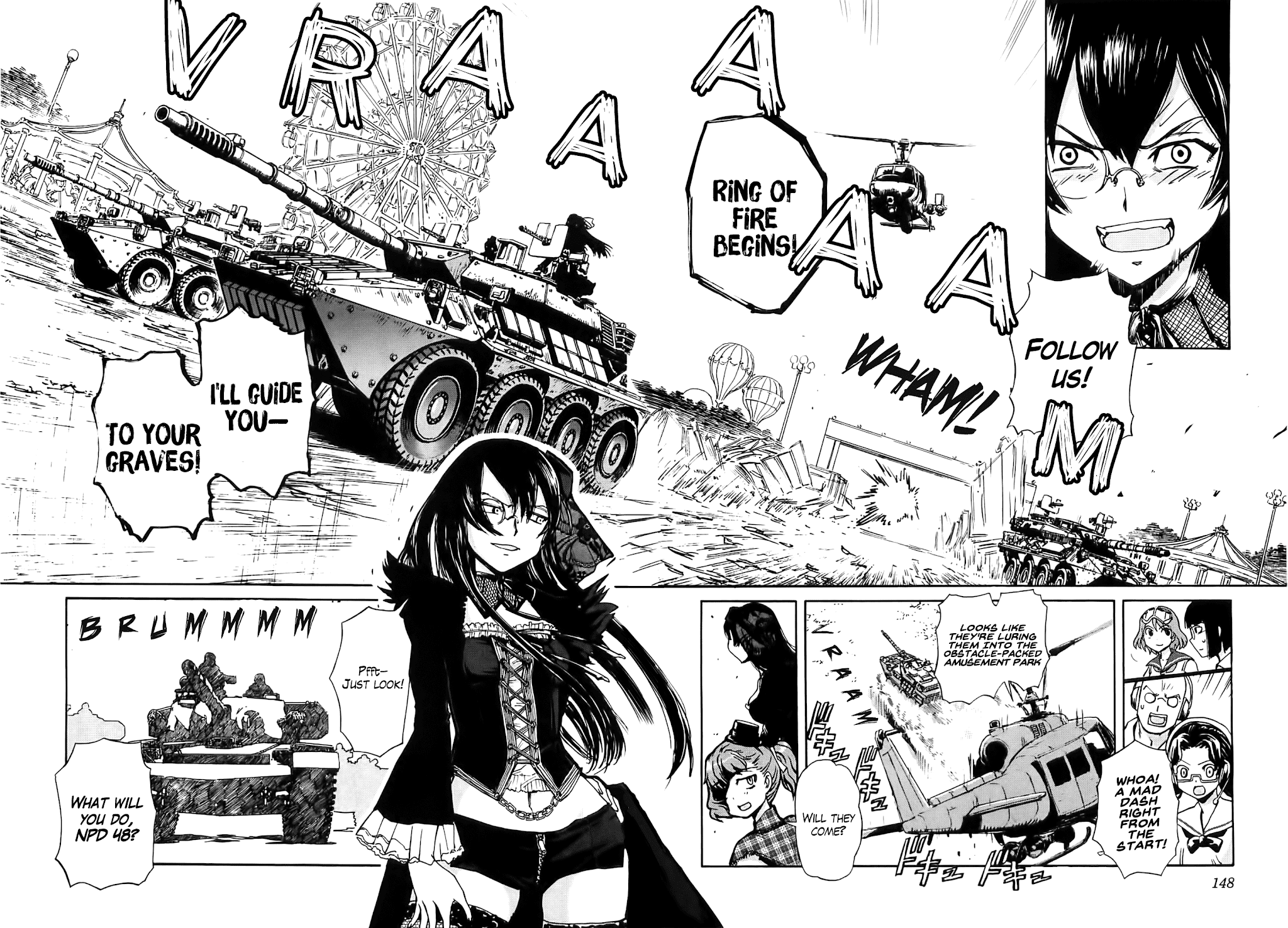 Sailor Fuku to Juusensha Chapter 25 page 9 - Chapter 25: See It Through! The Strongest Tank Brigade in Osaka