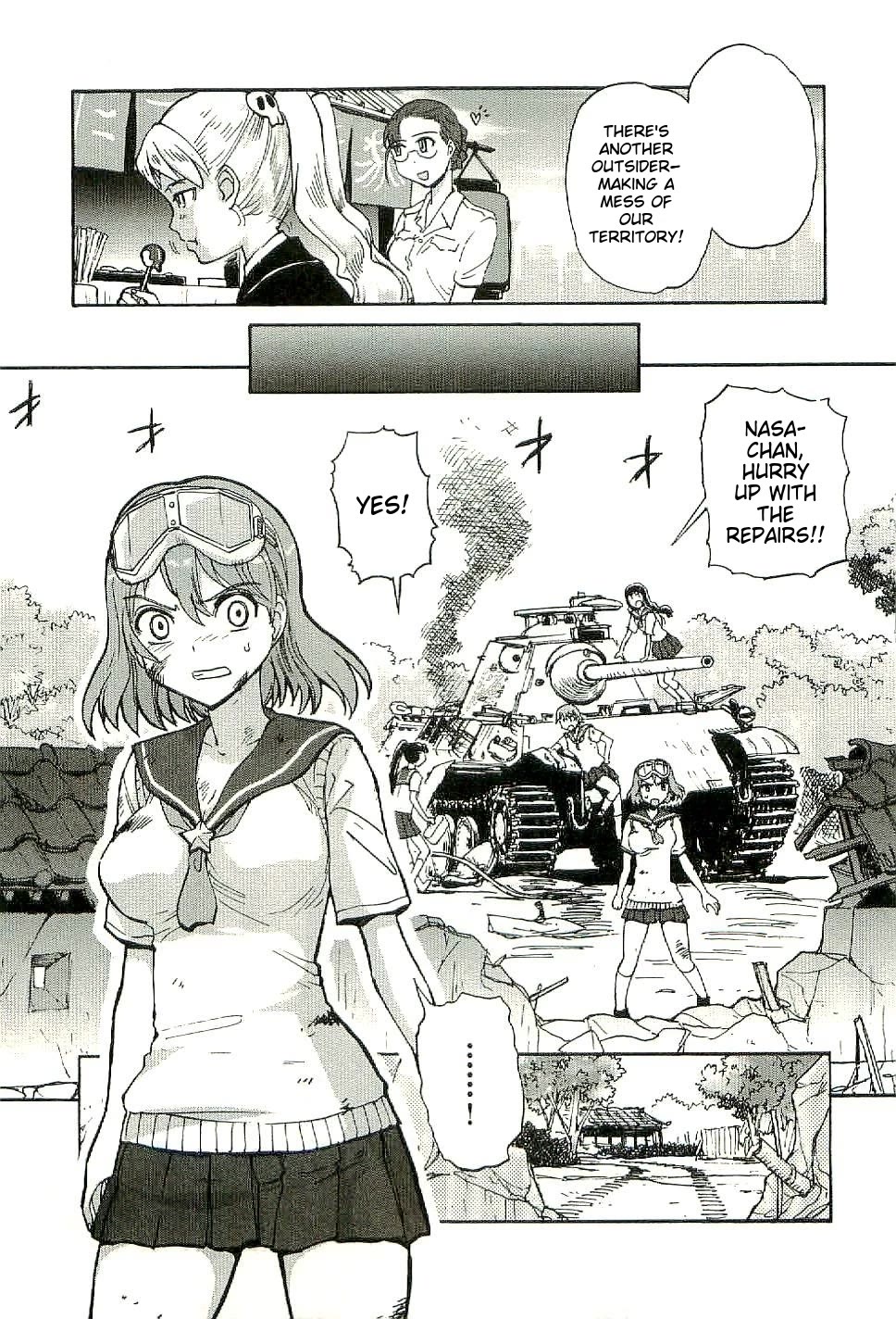 Sailor Fuku to Juusensha Chapter 27 page 7 - Chapter 27: Show it! The True Power of the Stray Medium Tank Association!!