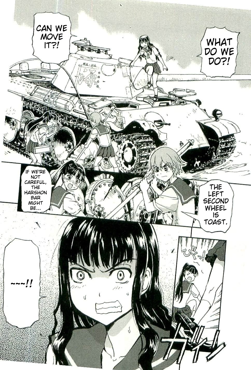 Sailor Fuku to Juusensha Chapter 27 page 8 - Chapter 27: Show it! The True Power of the Stray Medium Tank Association!!
