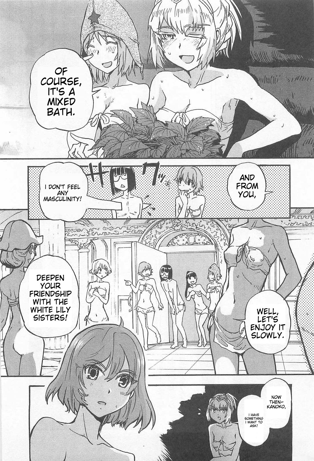 Sailor Fuku to Juusensha Chapter 33 page 22 - Chapter 33: Let's Get Along! The Steamy Banya Is Exciting And Full Of Excitement