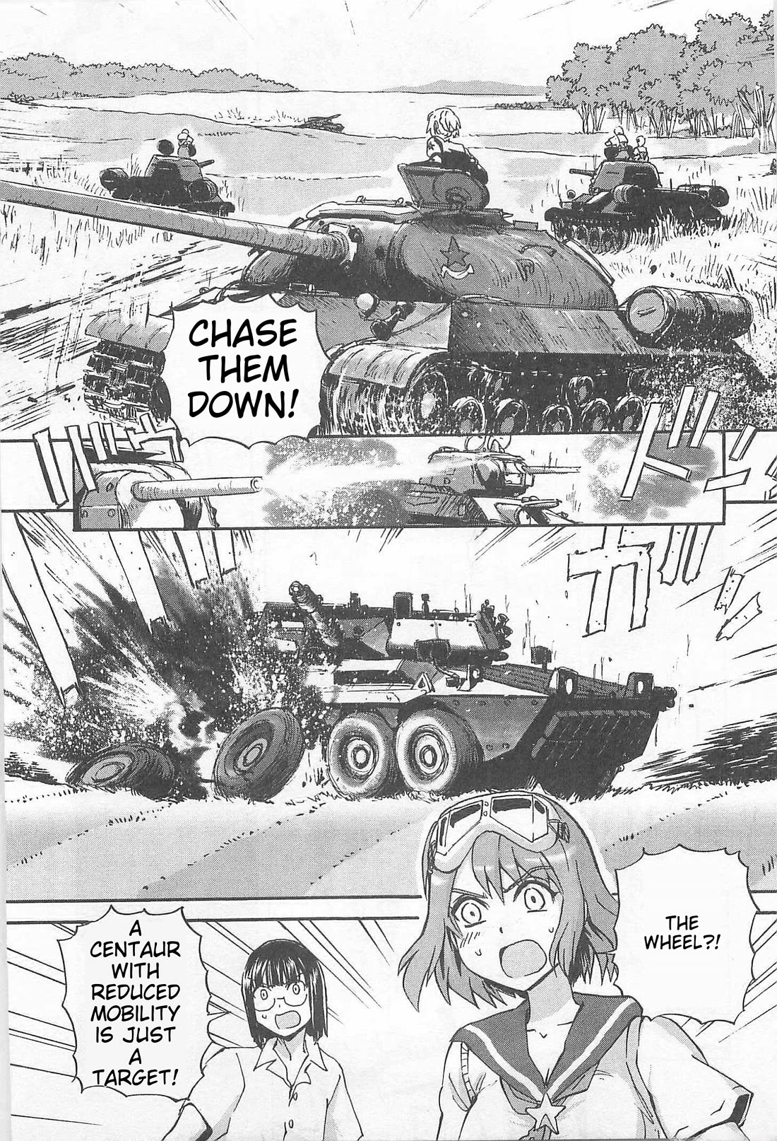 Sailor Fuku to Juusensha Chapter 35 page 13 - Chapter 35: Recapture! The Pride Of The Prestigious White Lily Tank Brigade