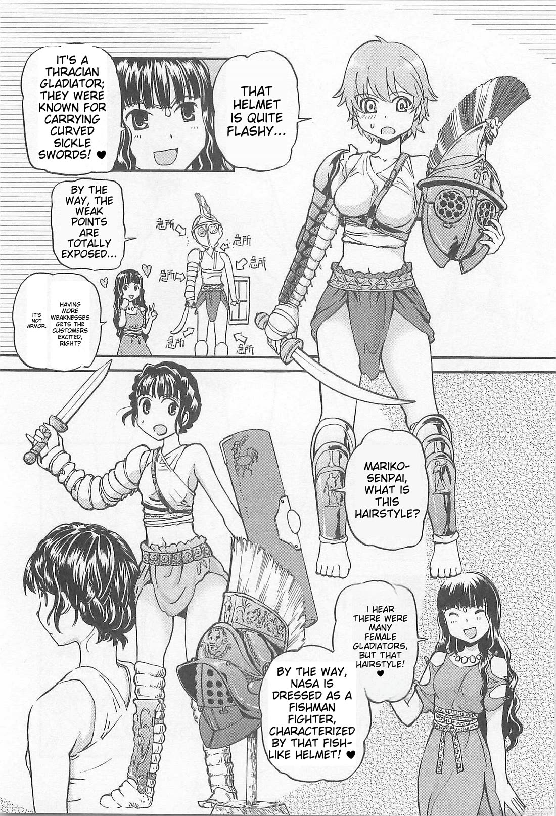 Sailor Fuku to Juusensha Chapter 37.5 page 4 - Chapter 37.5: Sailor-fuku & Gladiator
