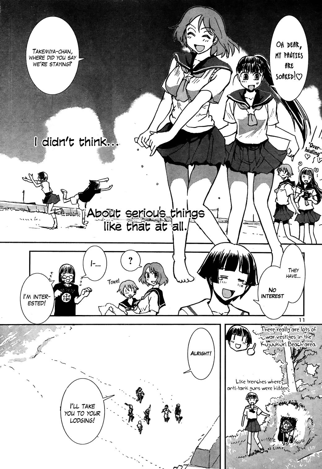 Sailor Fuku to Juusensha Chapter 8 page 11 - Chapter 8: Let's Lodge! Swimsuit, Yukata and Mixed Bathing Onsen!