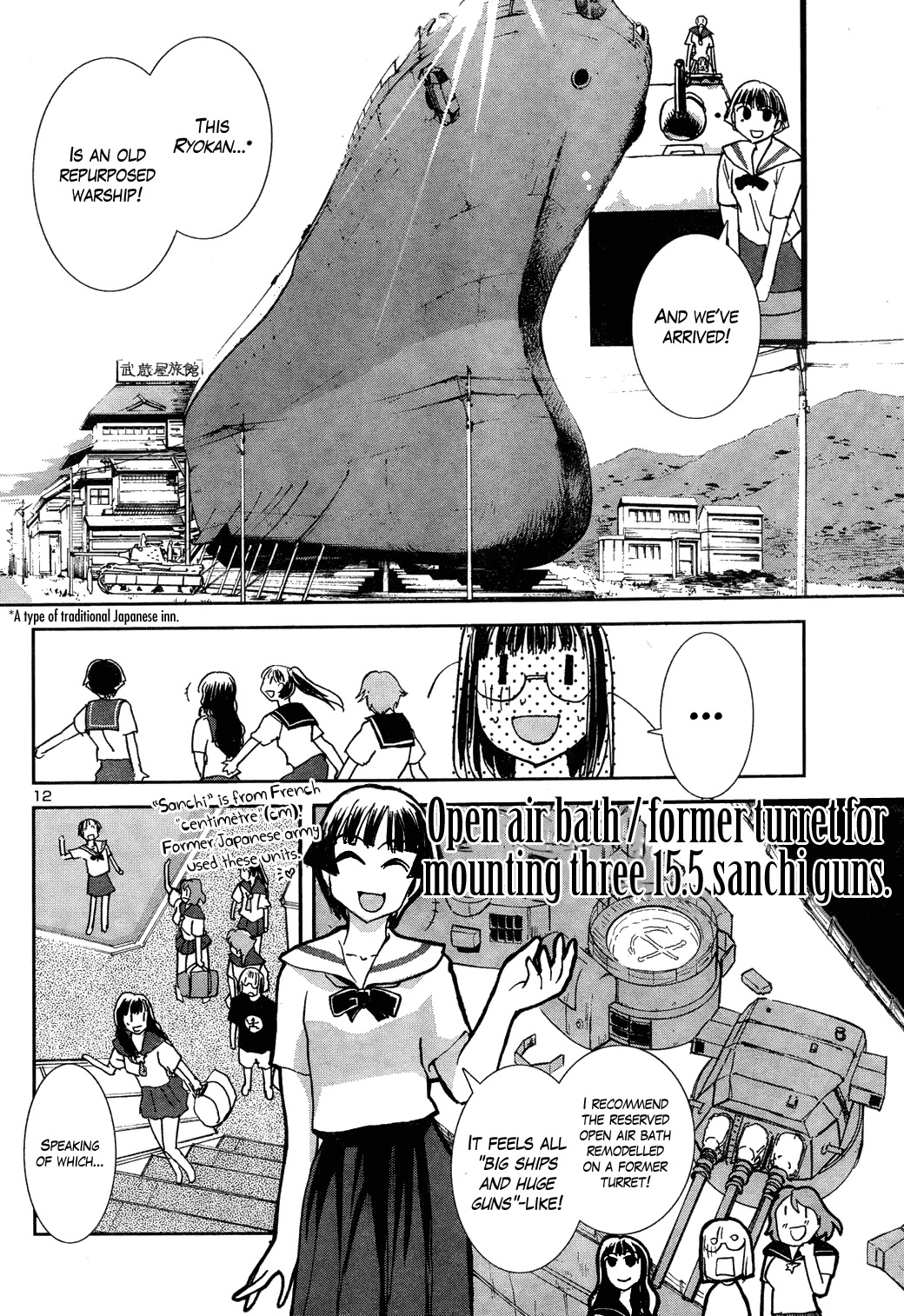 Sailor Fuku to Juusensha Chapter 8 page 12 - Chapter 8: Let's Lodge! Swimsuit, Yukata and Mixed Bathing Onsen!