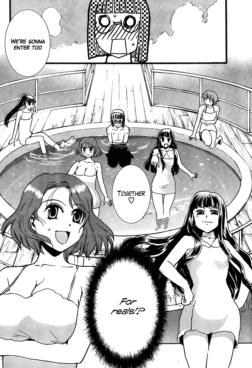 Sailor Fuku to Juusensha Chapter 8 page 14 - Chapter 8: Let's Lodge! Swimsuit, Yukata and Mixed Bathing Onsen!
