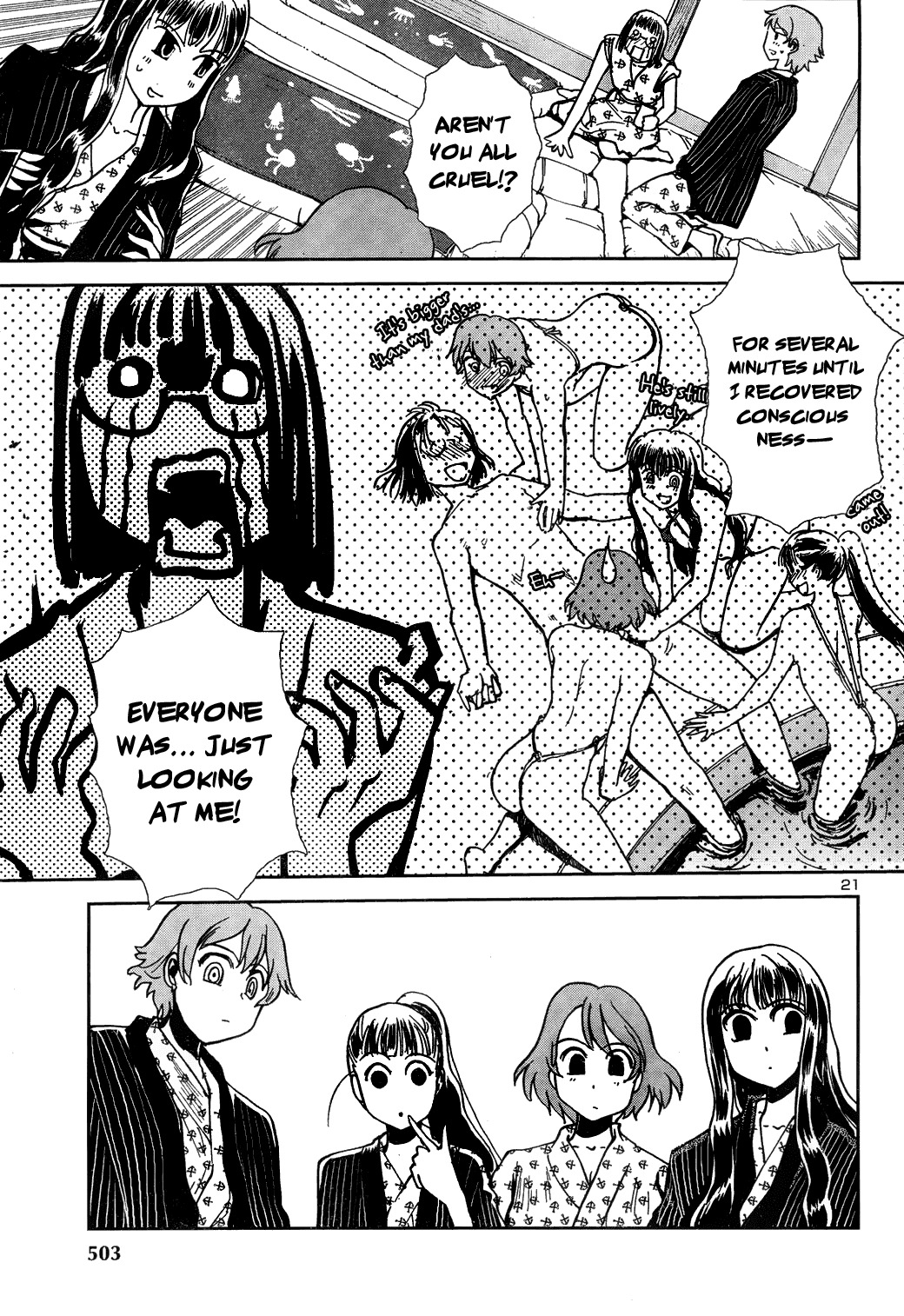 Sailor Fuku to Juusensha Chapter 8 page 21 - Chapter 8: Let's Lodge! Swimsuit, Yukata and Mixed Bathing Onsen!
