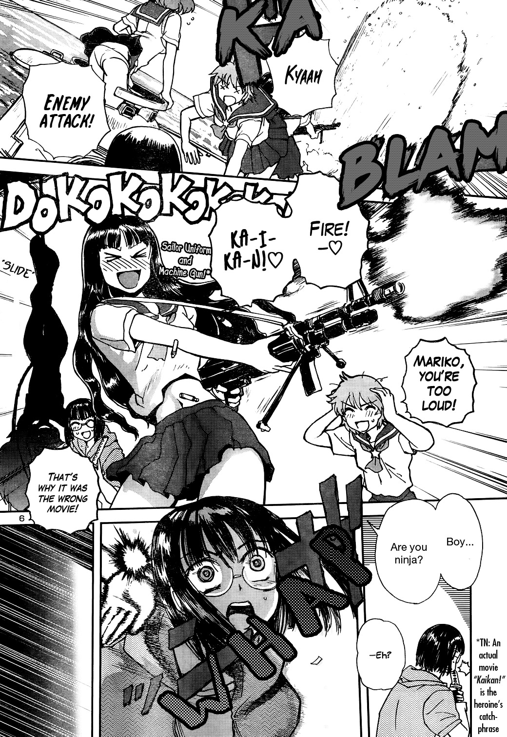 Sailor Fuku to Juusensha Chapter 9 page 11 - Chapter 9: Do the Ninjitsu! She's One-woman Army in a School Swimsuit