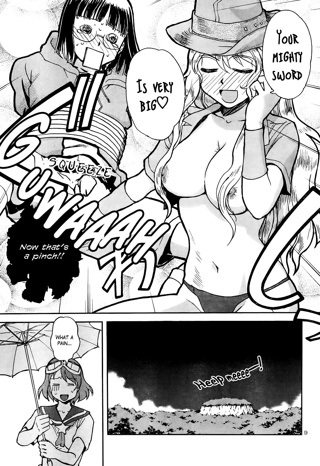 Sailor Fuku to Juusensha Chapter 9 page 14 - Chapter 9: Do the Ninjitsu! She's One-woman Army in a School Swimsuit