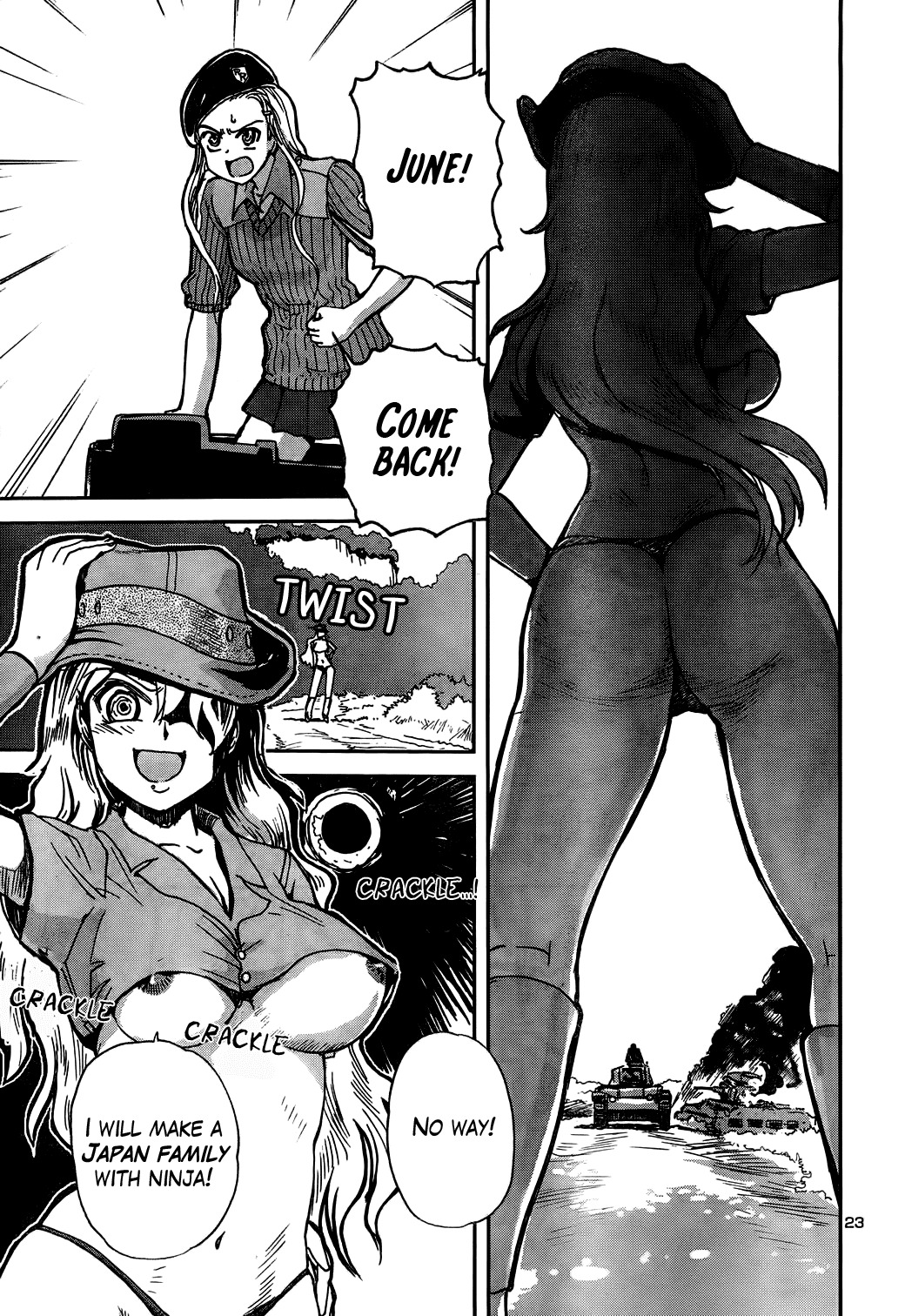Sailor Fuku to Juusensha Chapter 9 page 28 - Chapter 9: Do the Ninjitsu! She's One-woman Army in a School Swimsuit