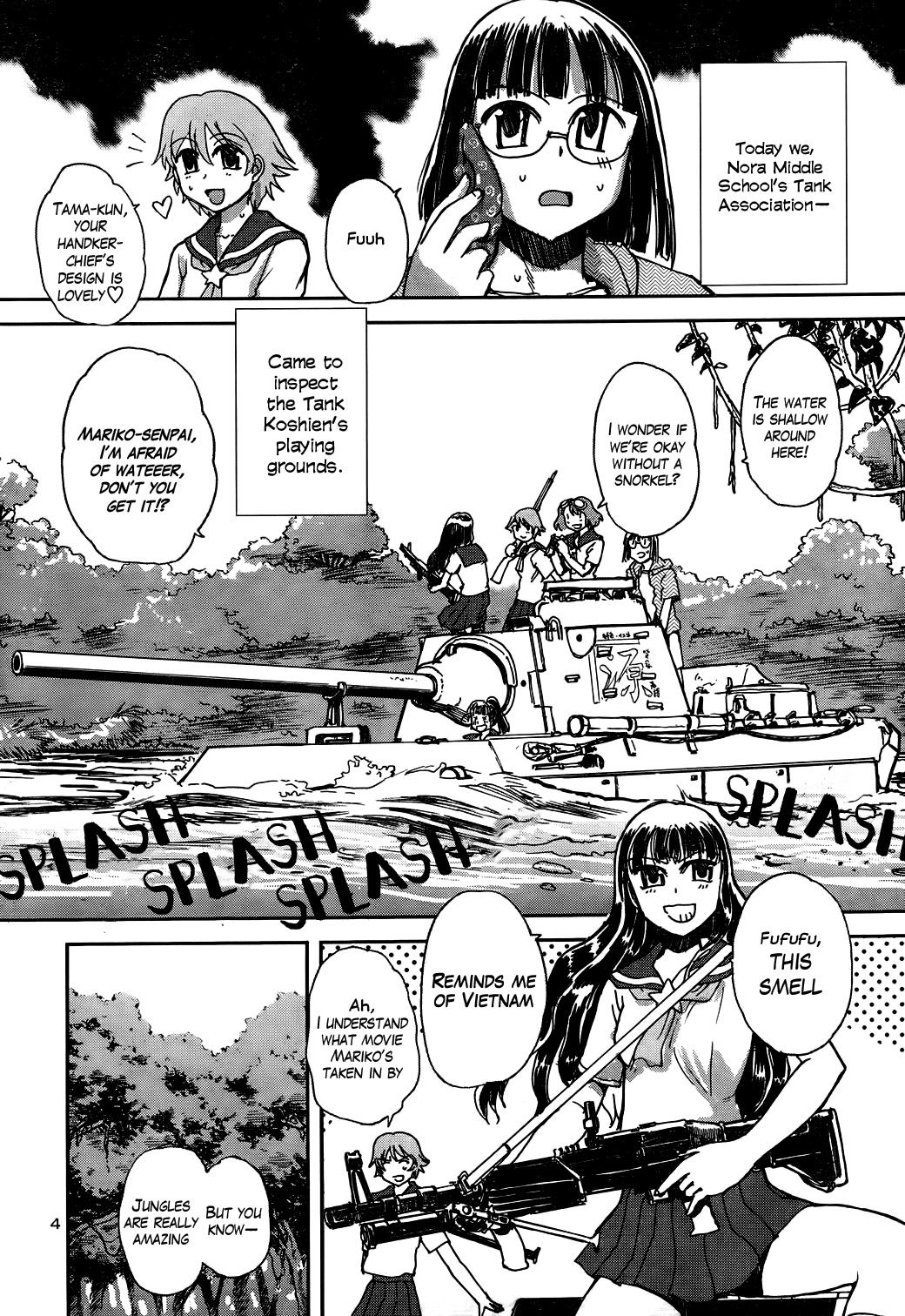 Sailor Fuku to Juusensha Chapter 9 page 9 - Chapter 9: Do the Ninjitsu! She's One-woman Army in a School Swimsuit