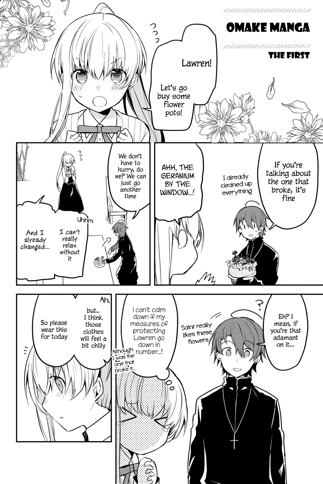 Saint Cecilia & Pastor Lawrence Chapter 13.5 page 1 - Chapter 13.5: Omake