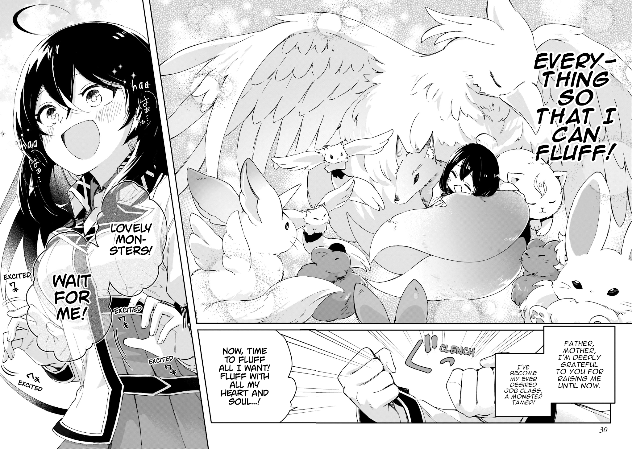 Saint? No, Just a Passing Monster Tamer! ~The Completely Unparalleled Saint Travels with Fluffies~ Chapter 1 page 27 - Chapter 1: Sage, Hero, Saint? No, I've already set my mind on my Job Class!