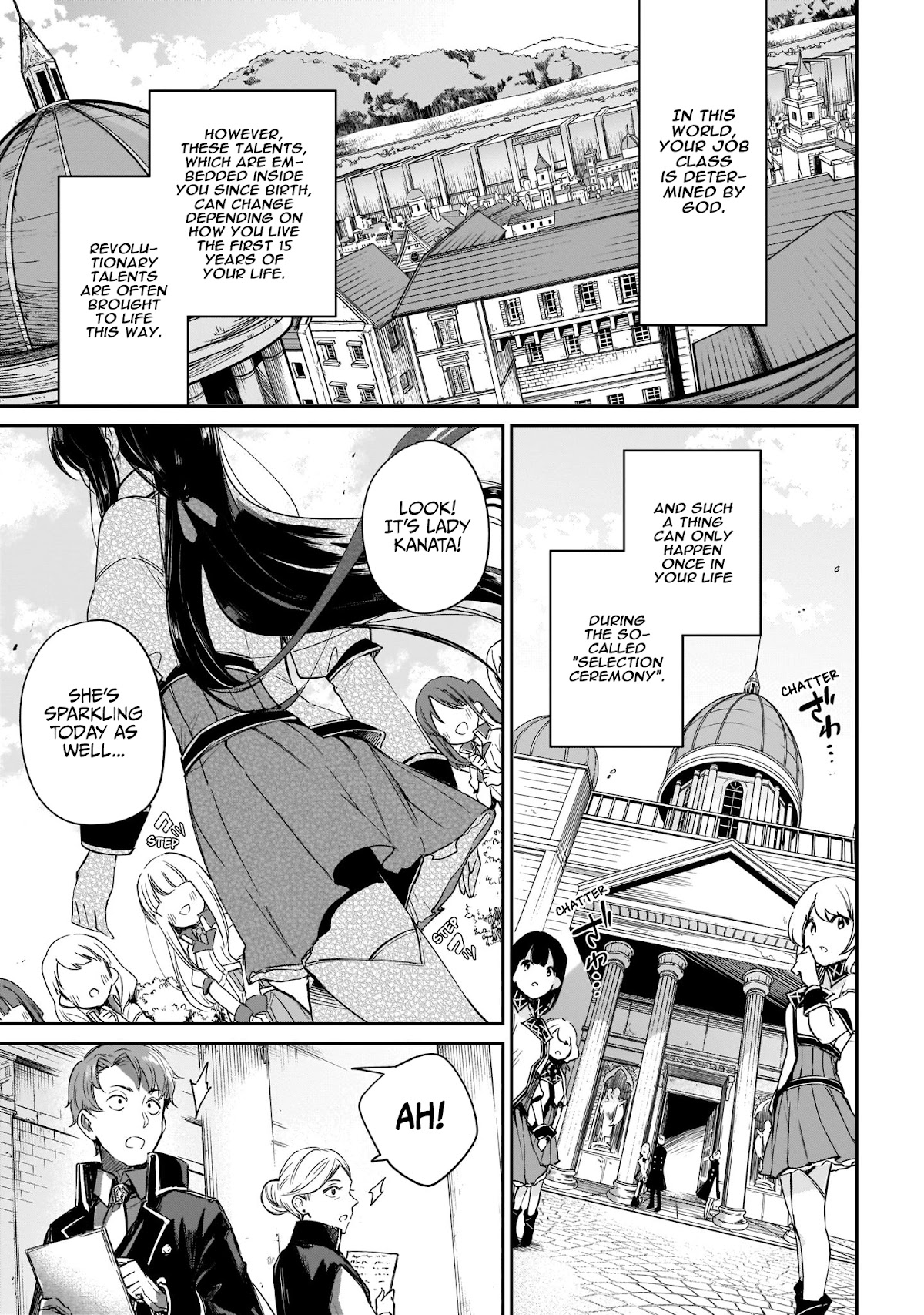 Saint? No, Just a Passing Monster Tamer! ~The Completely Unparalleled Saint Travels with Fluffies~ Chapter 1 page 4 - Chapter 1: Sage, Hero, Saint? No, I've already set my mind on my Job Class!