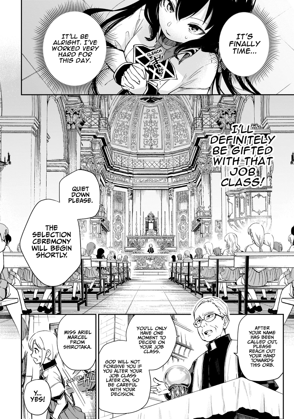Saint? No, Just a Passing Monster Tamer! ~The Completely Unparalleled Saint Travels with Fluffies~ Chapter 1 page 7 - Chapter 1: Sage, Hero, Saint? No, I've already set my mind on my Job Class!