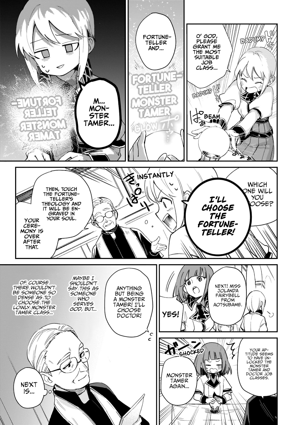 Saint? No, Just a Passing Monster Tamer! ~The Completely Unparalleled Saint Travels with Fluffies~ Chapter 1 page 8 - Chapter 1: Sage, Hero, Saint? No, I've already set my mind on my Job Class!