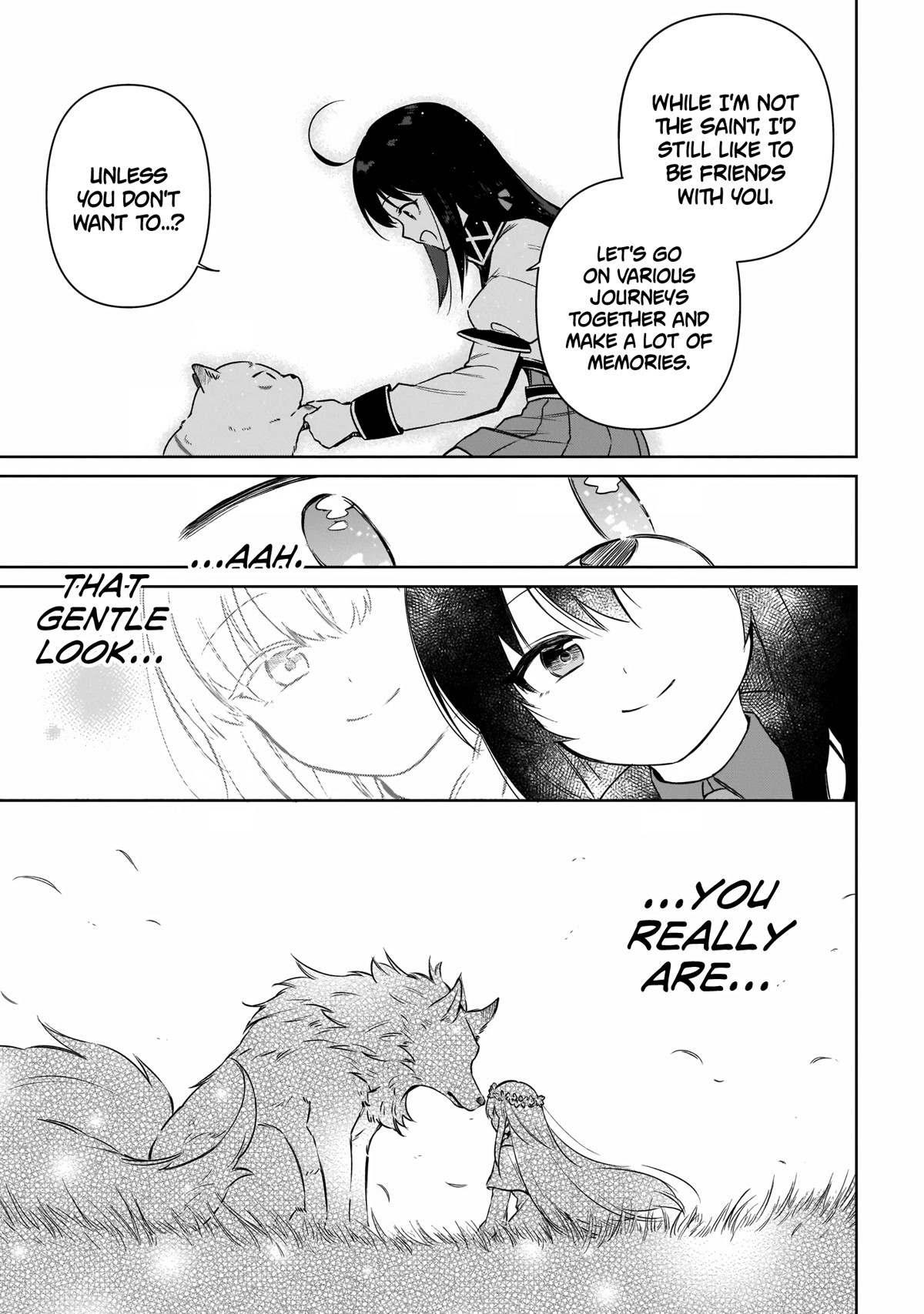 Saint? No, Just a Passing Monster Tamer! ~The Completely Unparalleled Saint Travels with Fluffies~ Chapter 10 page 21 - Chapter 10: Divine Wolf Fenrir? No, Starting Today I'm Fenfen!