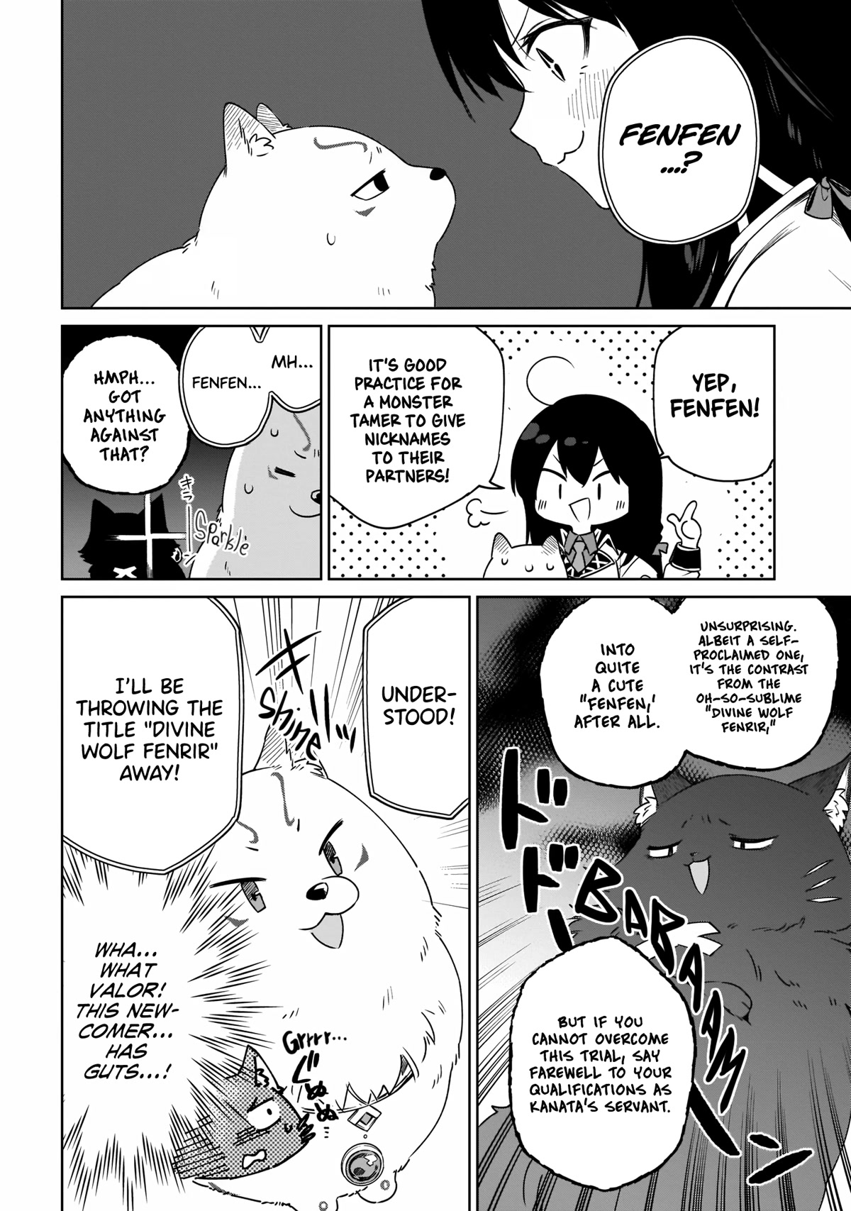 Saint? No, Just a Passing Monster Tamer! ~The Completely Unparalleled Saint Travels with Fluffies~ Chapter 10 page 26 - Chapter 10: Divine Wolf Fenrir? No, Starting Today I'm Fenfen!