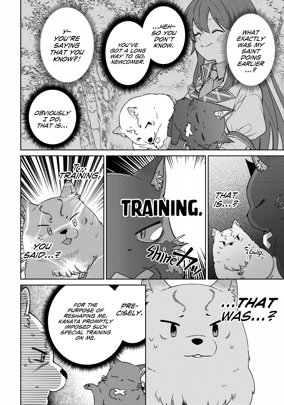 Saint? No, Just a Passing Monster Tamer! ~The Completely Unparalleled Saint Travels with Fluffies~ Chapter 10 page 8 - Chapter 10: Divine Wolf Fenrir? No, Starting Today I'm Fenfen!