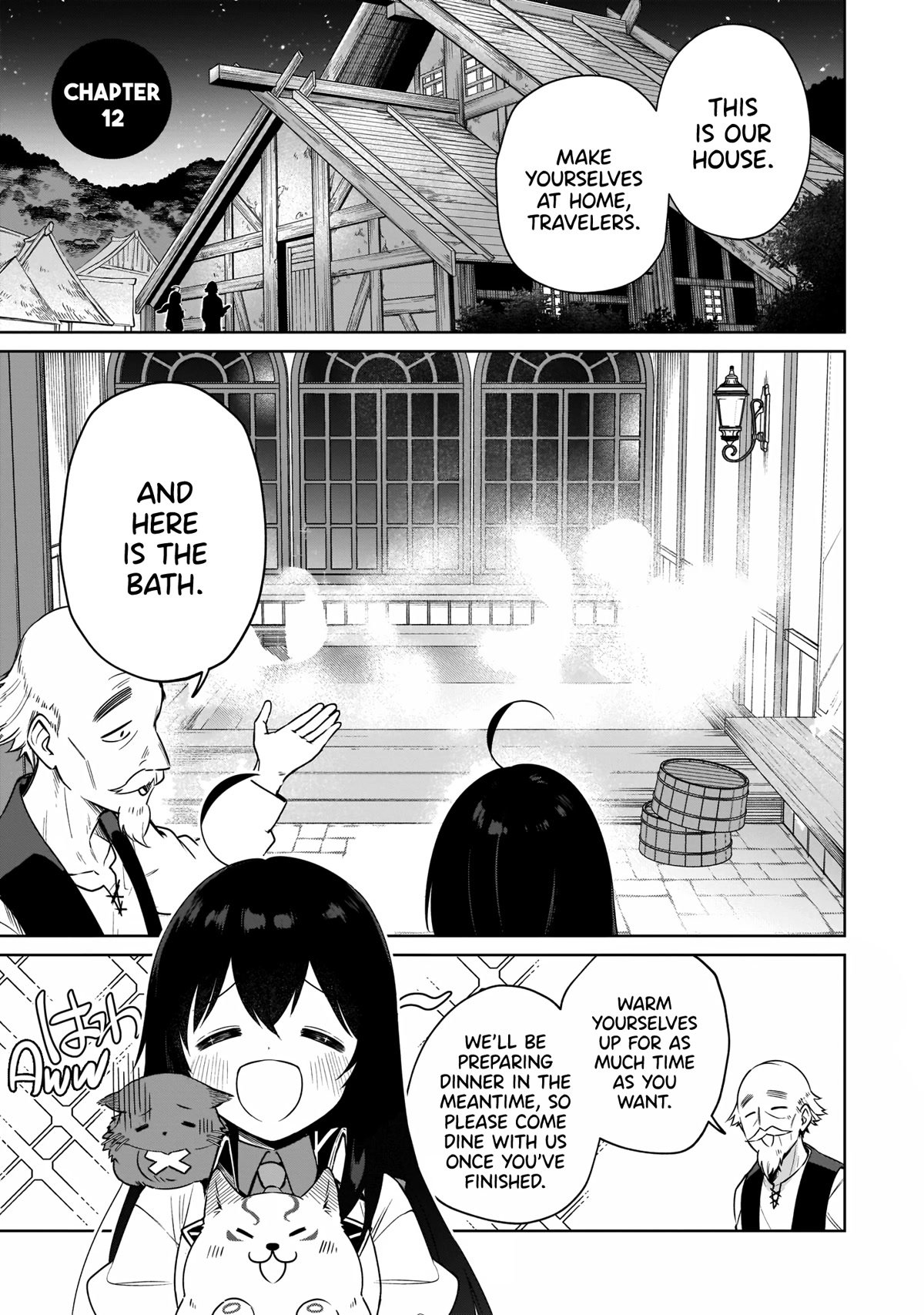 Saint? No, Just a Passing Monster Tamer! ~The Completely Unparalleled Saint Travels with Fluffies~ Chapter 12 page 1 - Chapter 12: Village Crisis? No, Just a Chance to Fluff!