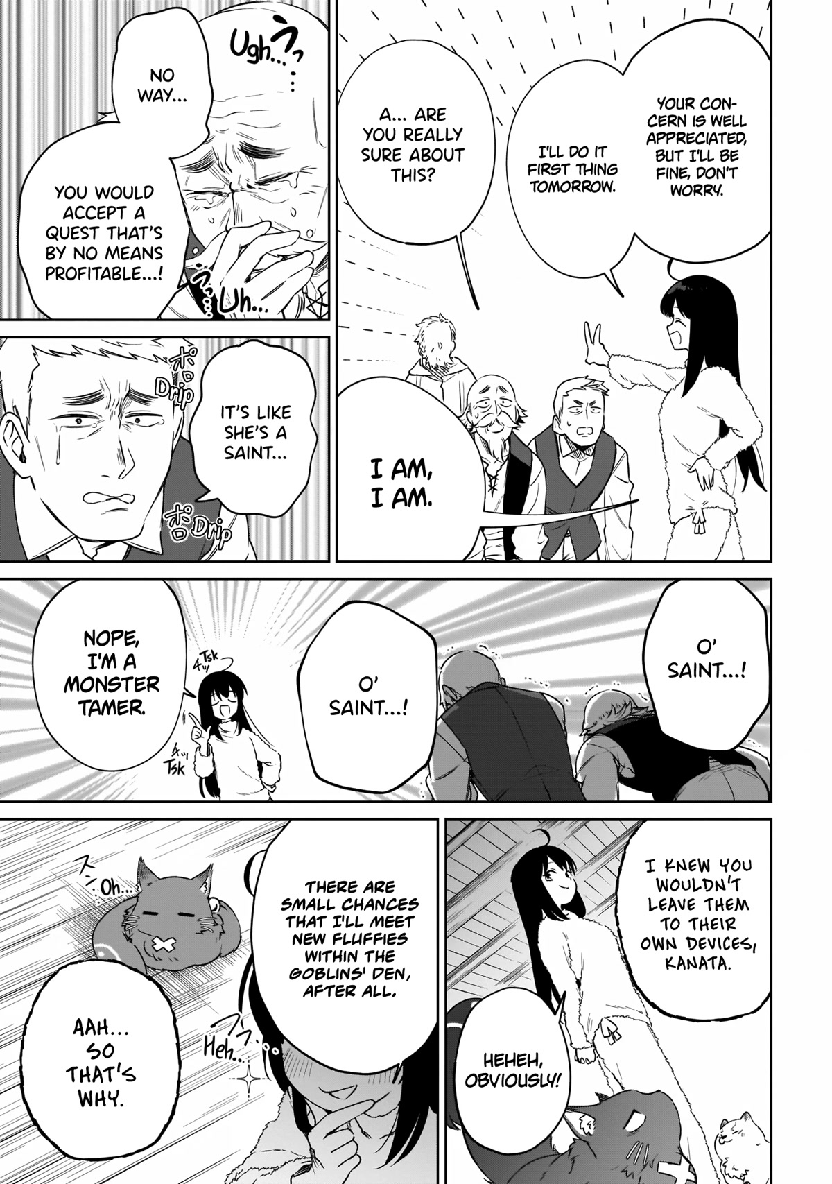 Saint? No, Just a Passing Monster Tamer! ~The Completely Unparalleled Saint Travels with Fluffies~ Chapter 12 page 19 - Chapter 12: Village Crisis? No, Just a Chance to Fluff!
