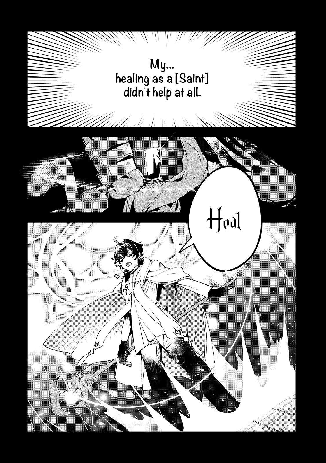 Saint of Black Kite ~The Banished Healer Masters Dark Magic With Abundant Magical Power~ Chapter 1 page 23 - Chapter 1: Those who lose their role will be expelled from the group.