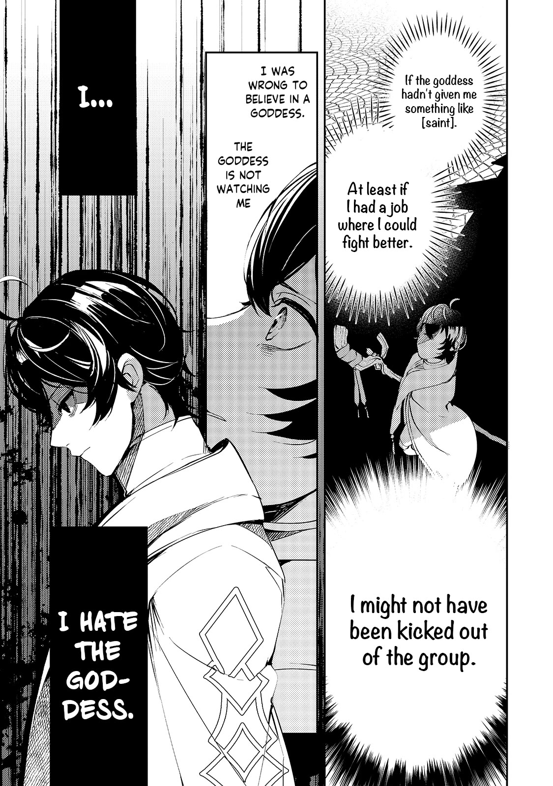 Saint of Black Kite ~The Banished Healer Masters Dark Magic With Abundant Magical Power~ Chapter 1 page 34 - Chapter 1: Those who lose their role will be expelled from the group.