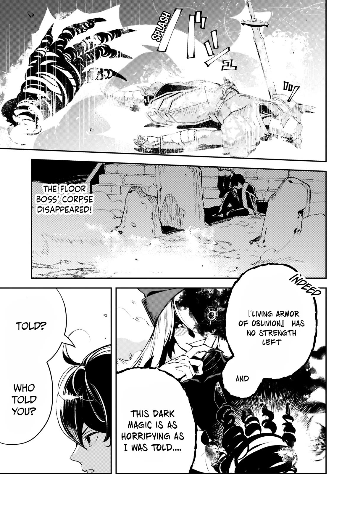 Saint of Black Kite ~The Banished Healer Masters Dark Magic With Abundant Magical Power~ Chapter 13 page 11 - Chapter 13: I feel it fighting the floor boss; My own growth, and my partner's strength.