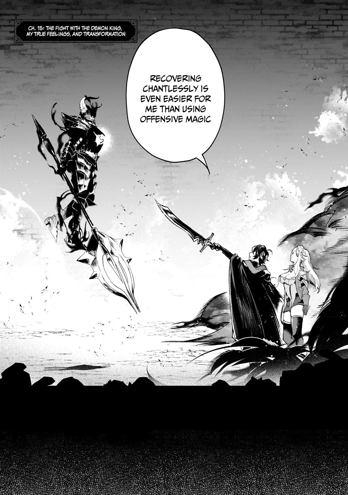 Saint of Black Kite ~The Banished Healer Masters Dark Magic With Abundant Magical Power~ Chapter 15 page 2 - Chapter 15: The fight with the Demon King, my true feelings, and transformation