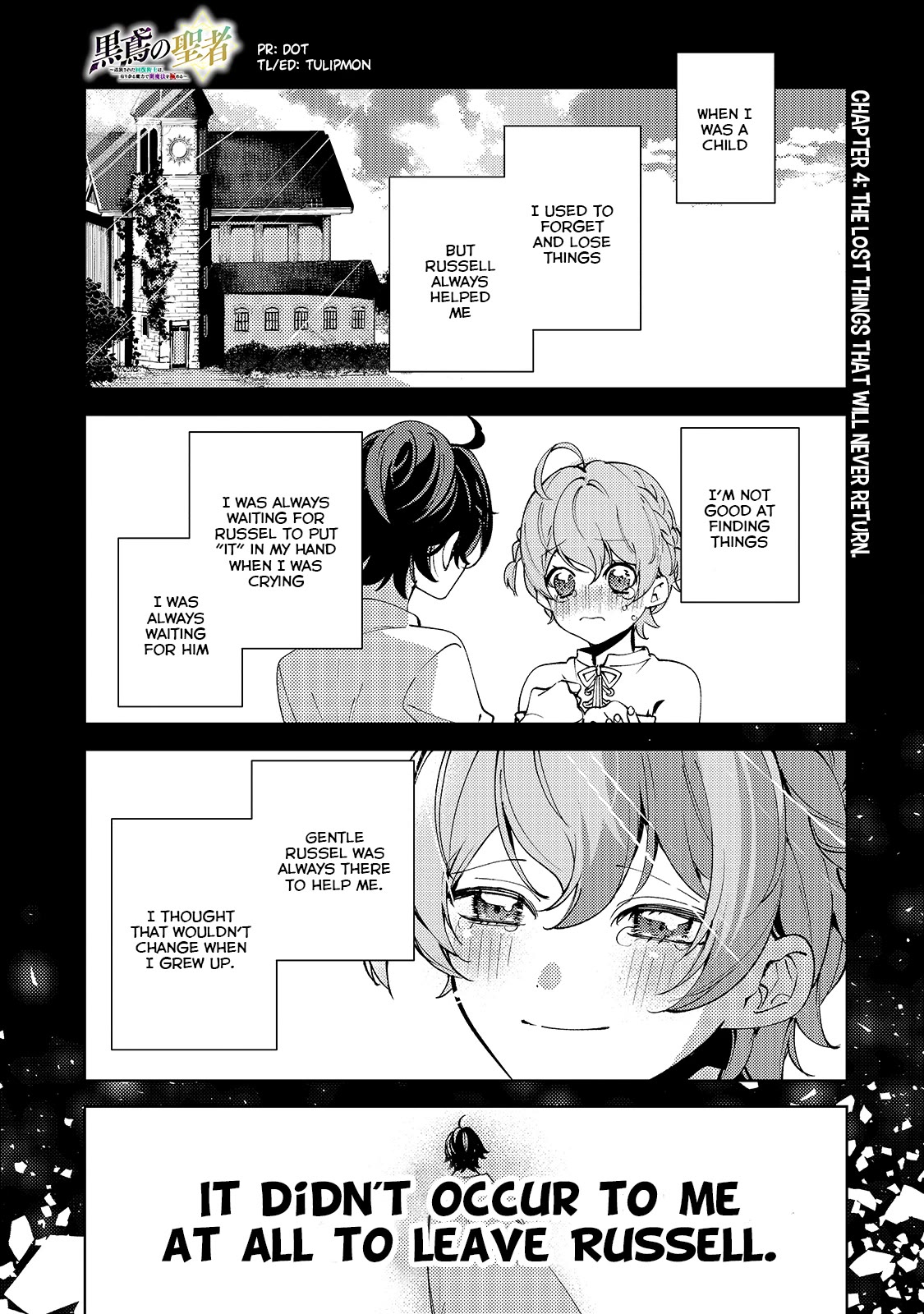 Saint of Black Kite ~The Banished Healer Masters Dark Magic With Abundant Magical Power~ Chapter 4 page 2 - Chapter 4: The lost things that will never return.