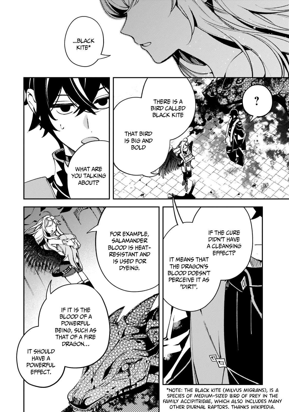 Saint of Black Kite ~The Banished Healer Masters Dark Magic With Abundant Magical Power~ Chapter 6 page 19 - Chapter 6: The bravery and the story of that bird, together with the goddess he believed in.