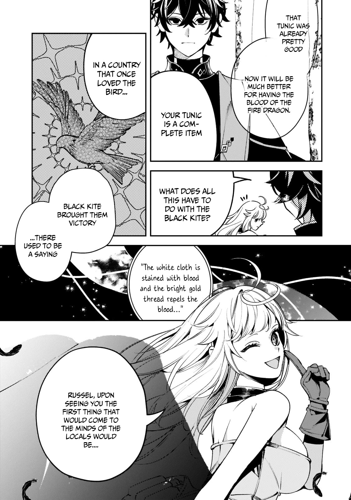 Saint of Black Kite ~The Banished Healer Masters Dark Magic With Abundant Magical Power~ Chapter 6 page 20 - Chapter 6: The bravery and the story of that bird, together with the goddess he believed in.