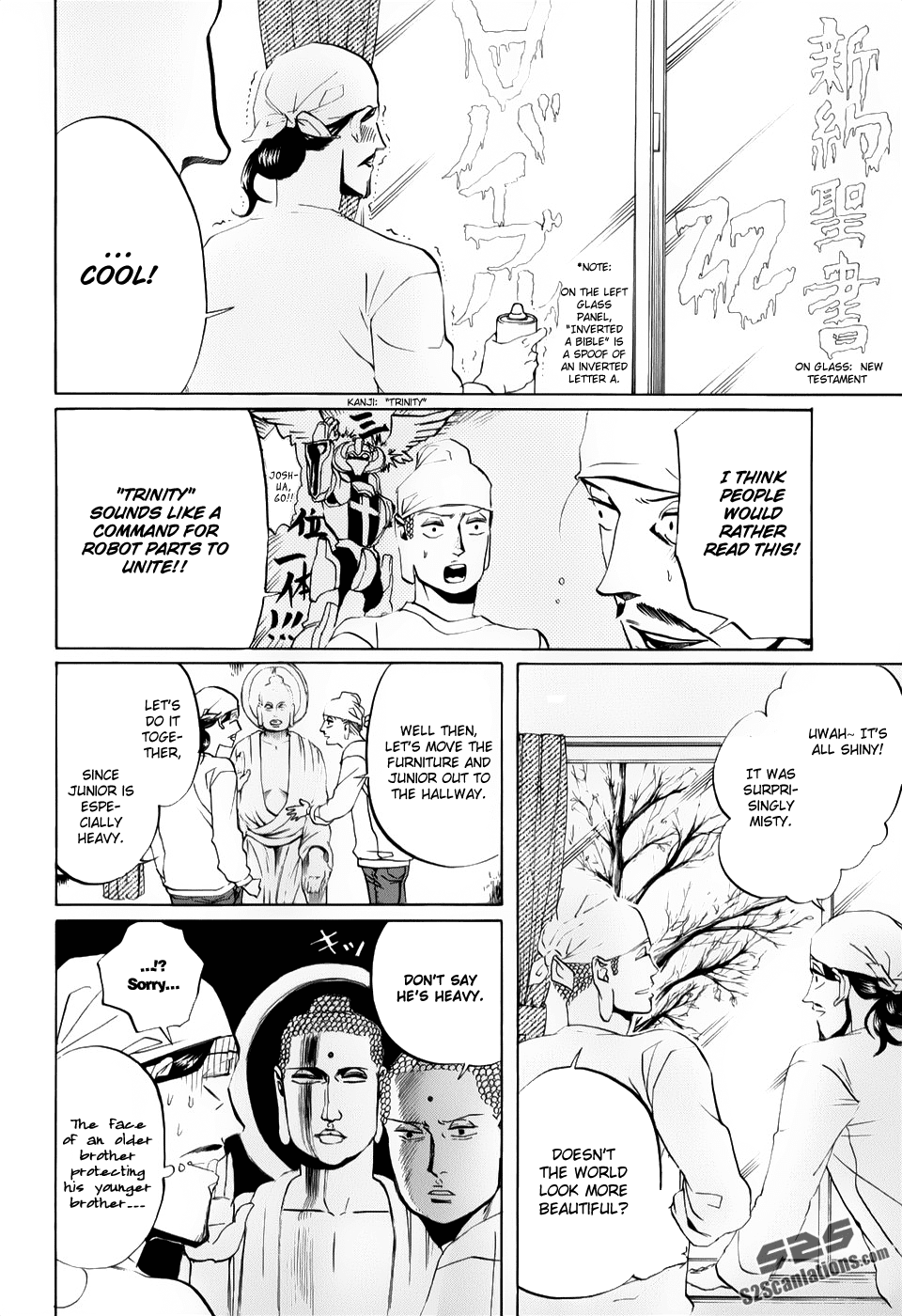 Saint Oniisan Chapter 21.2 page 9 - Chapter 21 v2 : Oh! Cleaning!