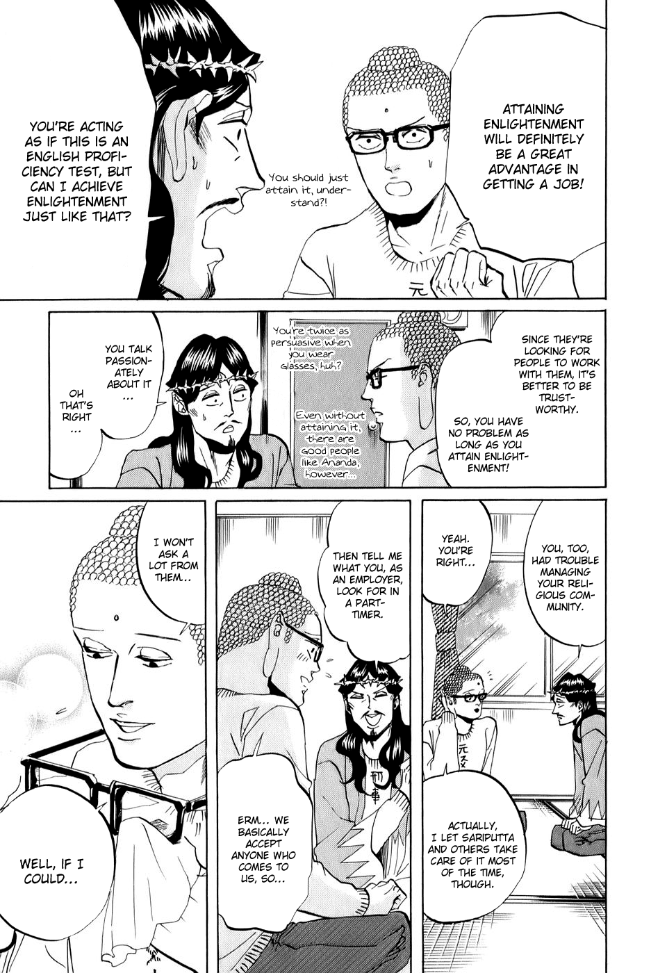 Saint Oniisan Chapter 22.2 page 10 - Chapter 22 v2 : A Nose, Glasses, and Buddha