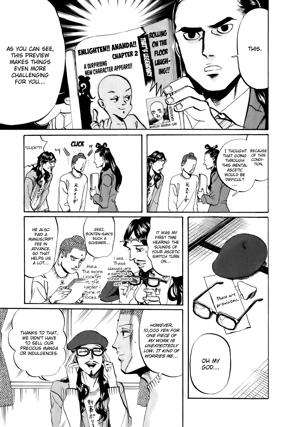 Saint Oniisan Chapter 22.2 page 16 - Chapter 22 v2 : A Nose, Glasses, and Buddha