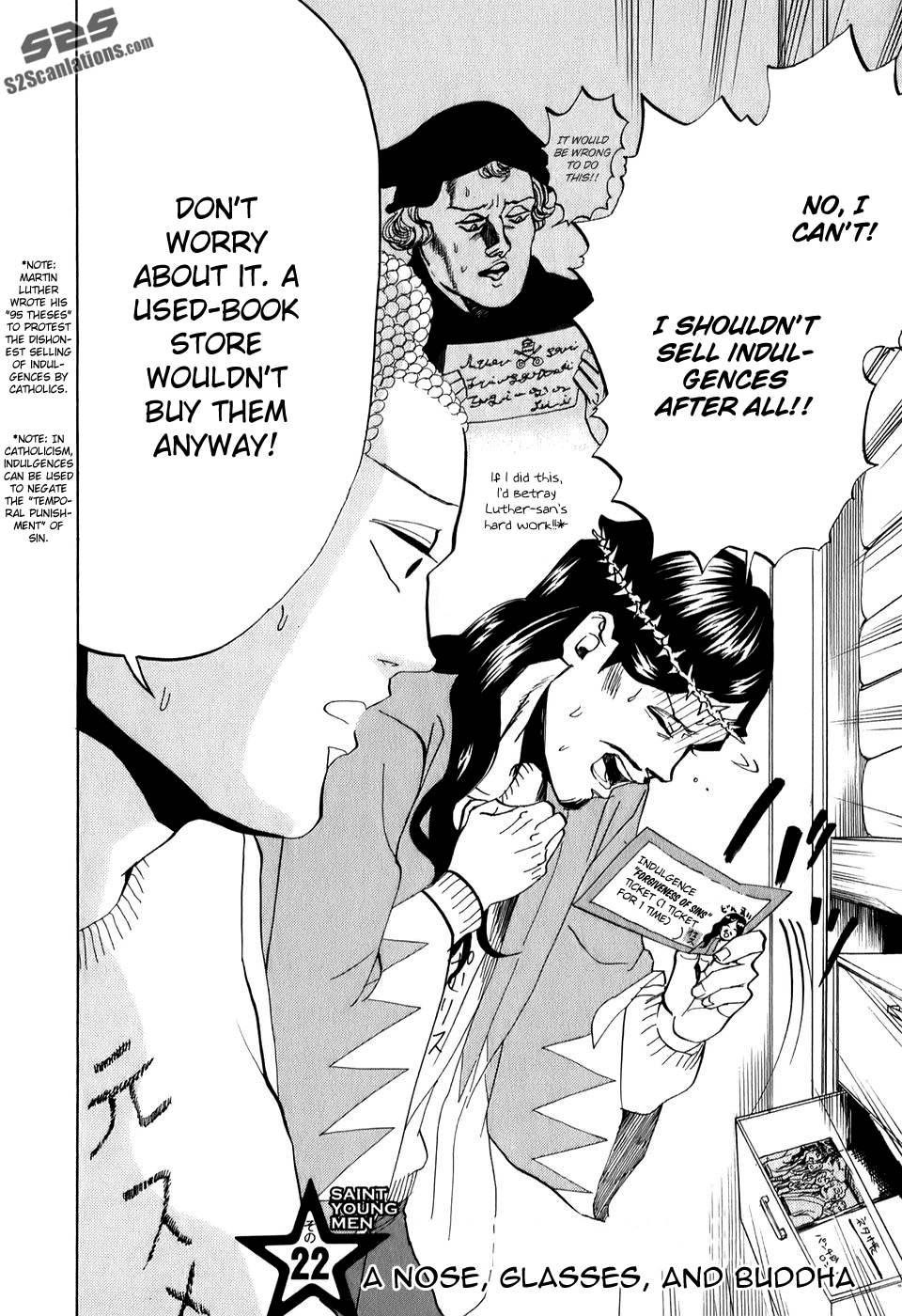 Saint Oniisan Chapter 22.2 page 3 - Chapter 22 v2 : A Nose, Glasses, and Buddha