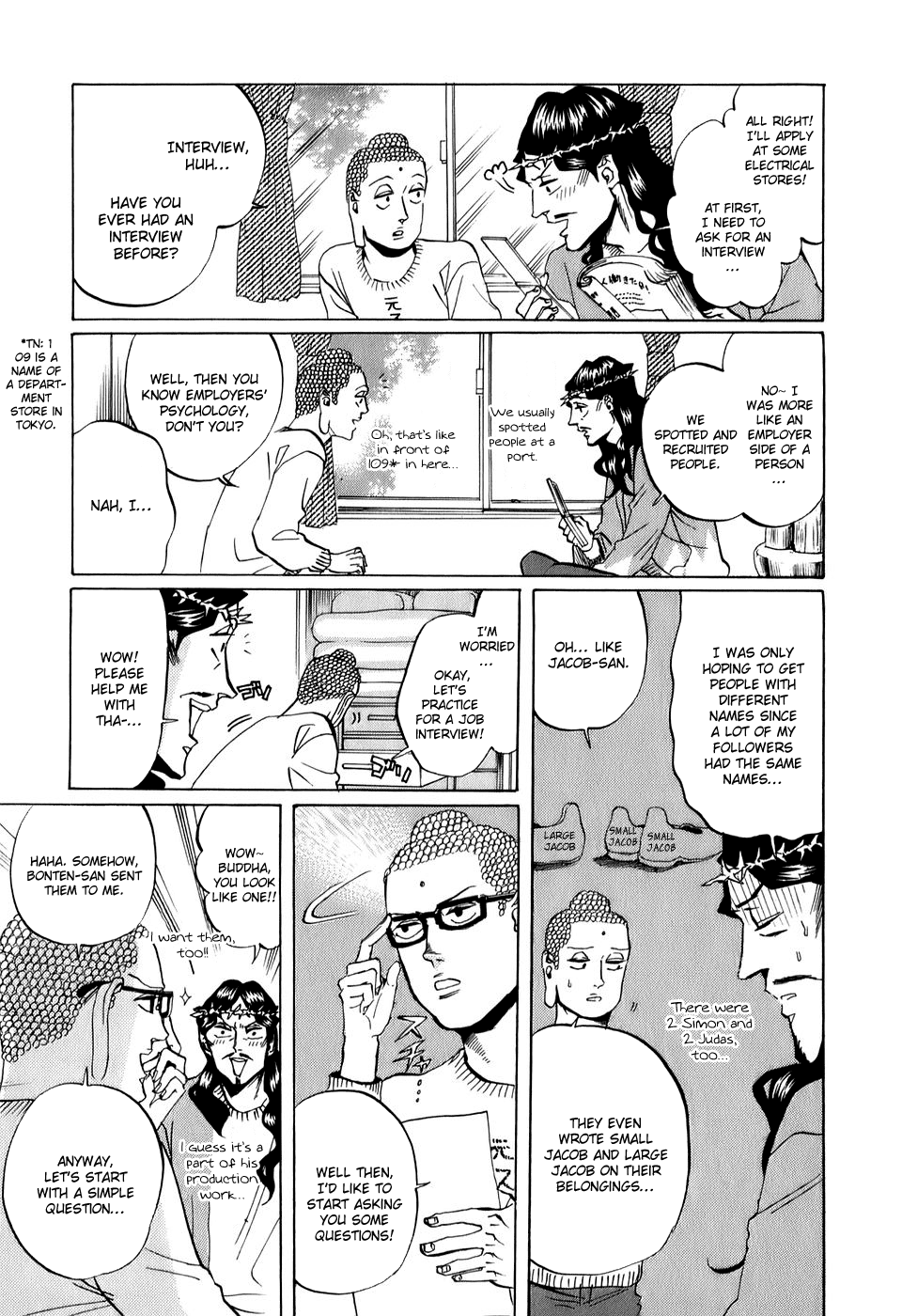 Saint Oniisan Chapter 22.2 page 8 - Chapter 22 v2 : A Nose, Glasses, and Buddha
