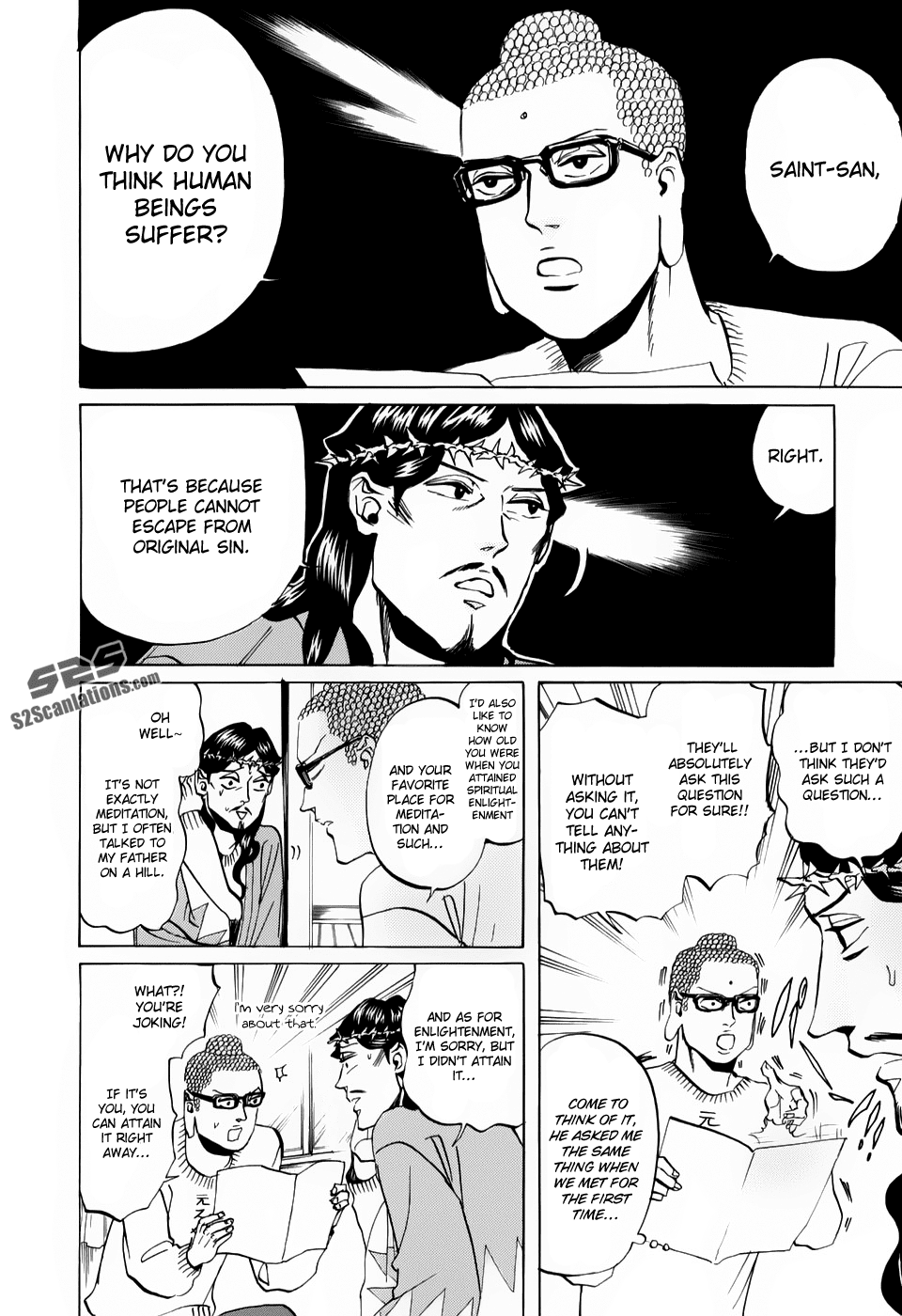 Saint Oniisan Chapter 22.2 page 9 - Chapter 22 v2 : A Nose, Glasses, and Buddha