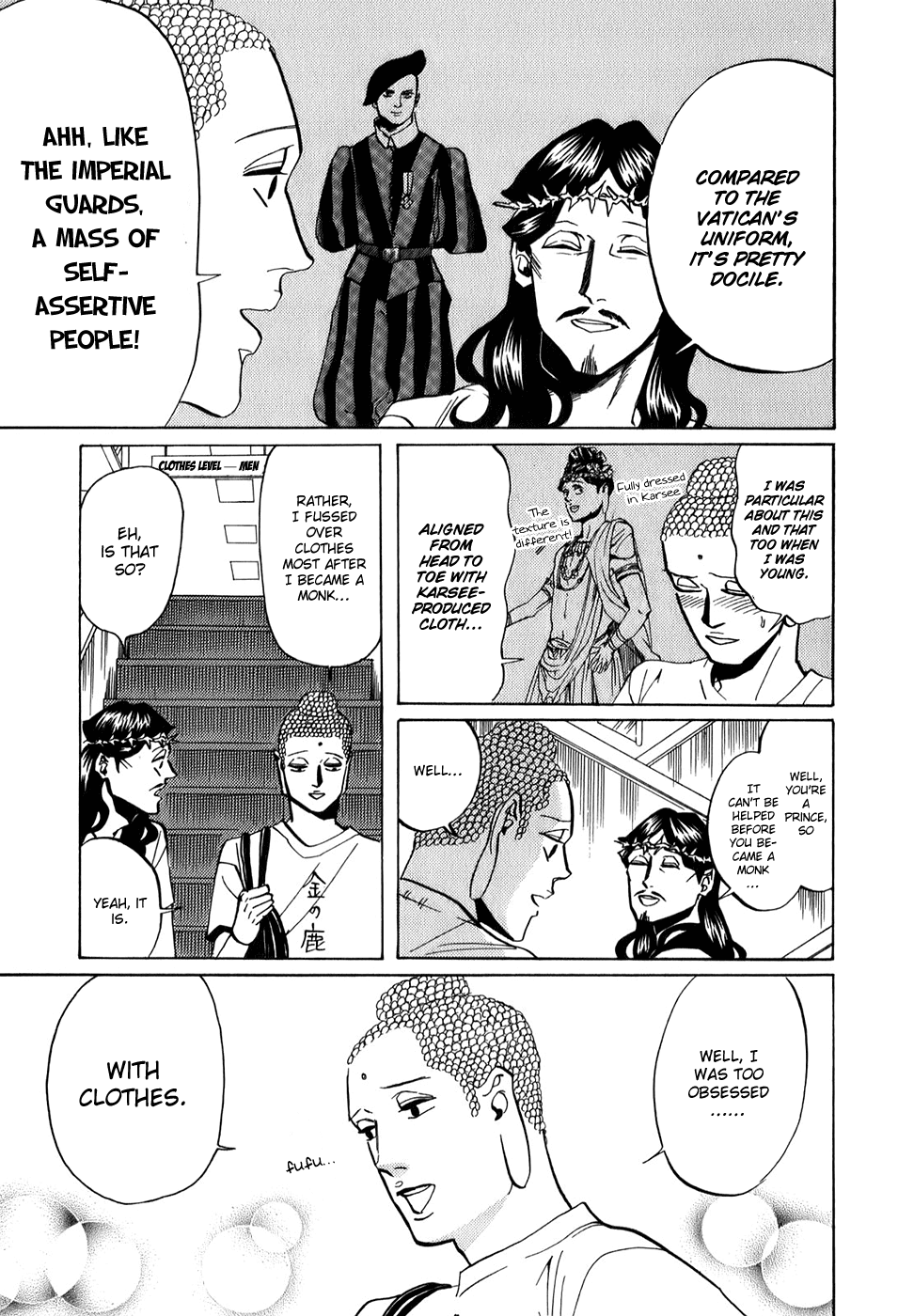 Saint Oniisan Chapter 25.2 page 6 - Chapter 25 v2 : Wearing Clothes