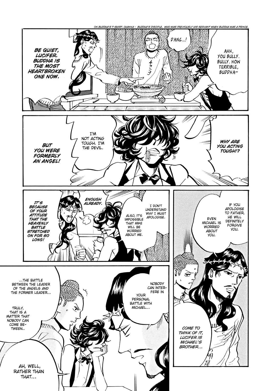 Saint Oniisan Chapter 32.2 page 14 - Chapter 32 v2 : Snuggly Plan!