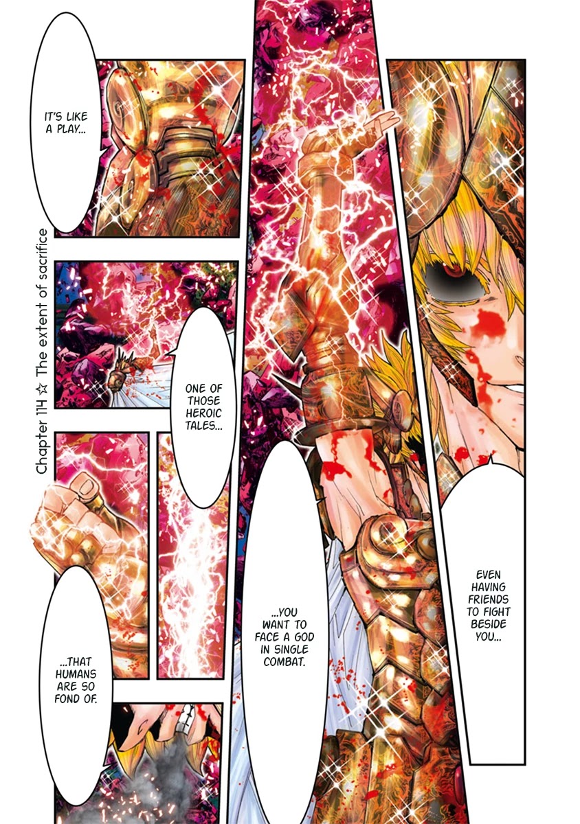 Saint Seiya Episode.G -Assassin- Chapter 114 page 1 - Chapter 114: The Extent of Sacrifice
