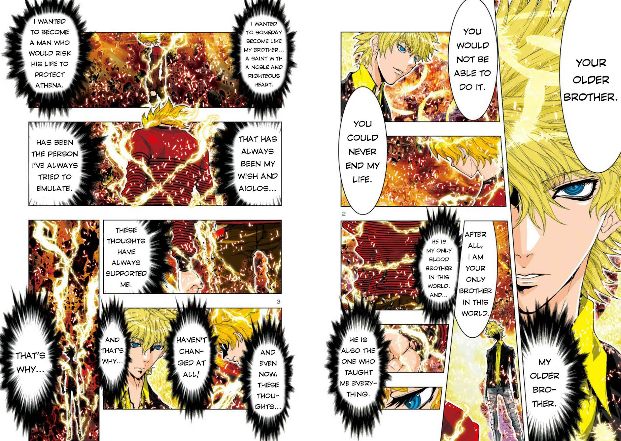 Saint Seiya Episode.G -Assassin- Chapter 46 page 4 - Chapter 46: Older Brother