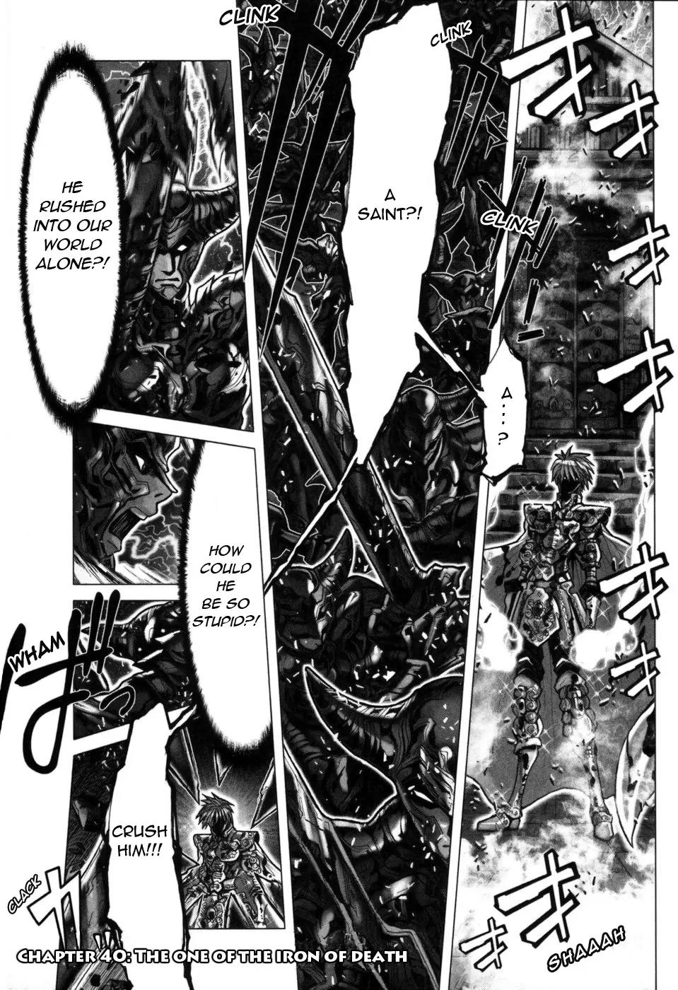 Saint Seiya Episode.G Chapter 40 page 1 - Chapter 40: The One Of The Iron Of Death