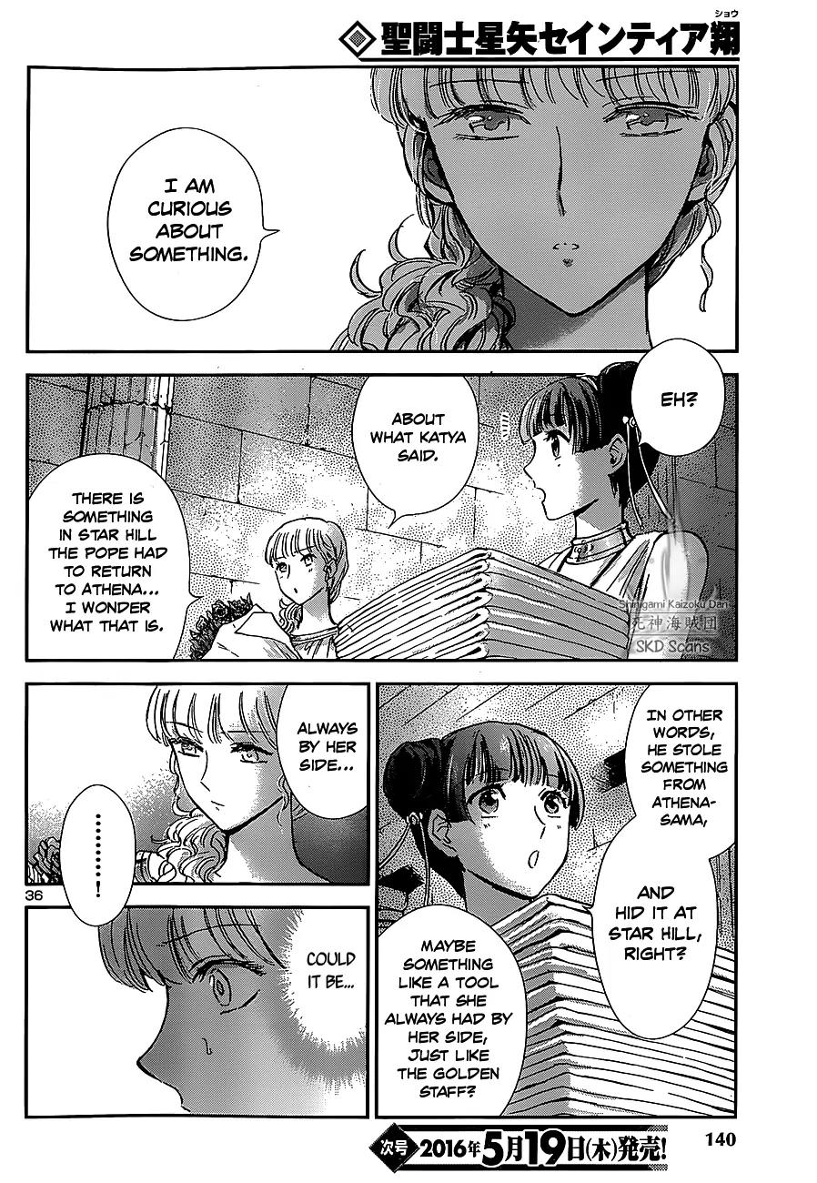 Saint Seiya - Saintia Shou Chapter 33 page 36 - Chapter 33: Atop the Hill of Shooting Stars